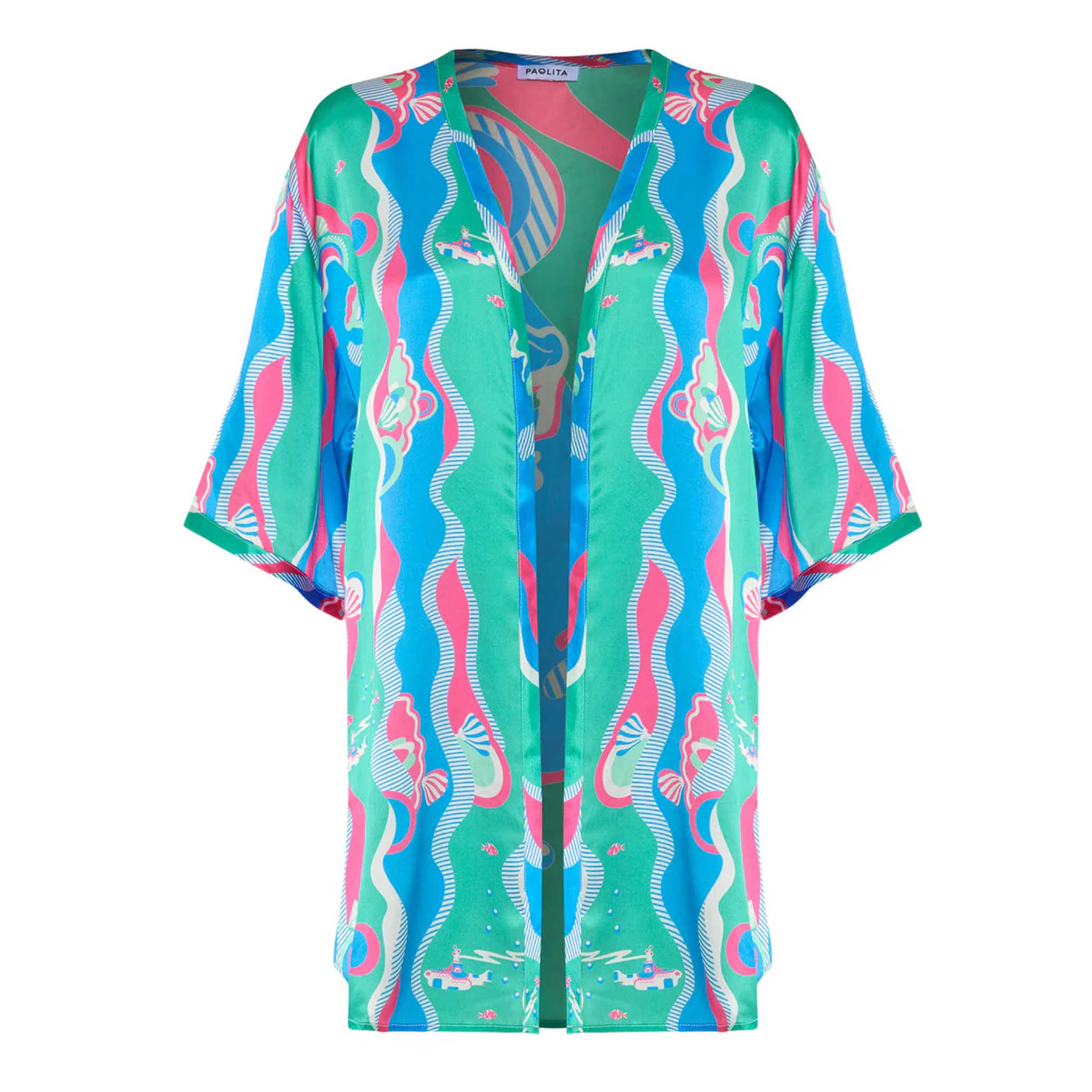 Underwater Dreamer Silk Kimono