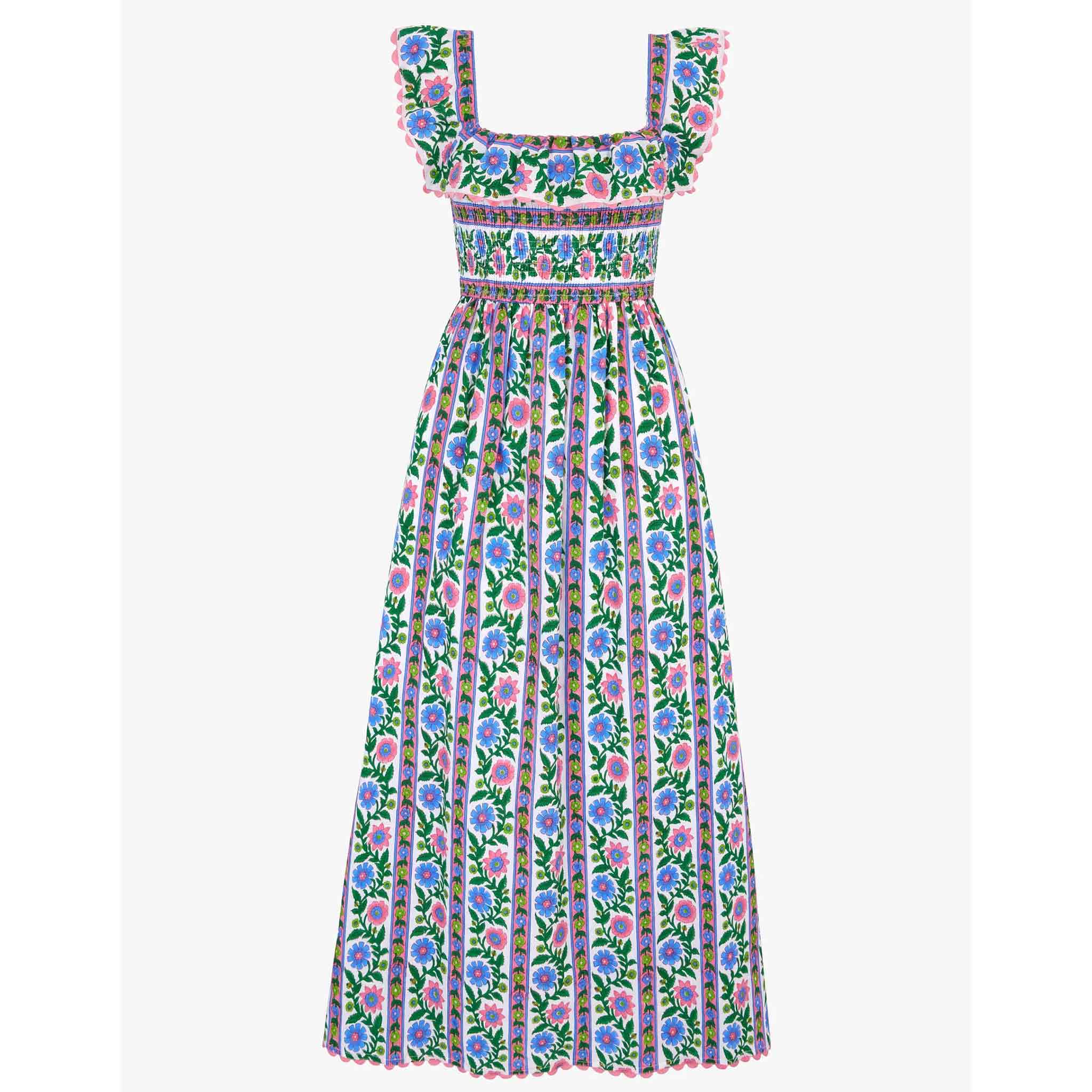 Carrie Dress in Folk Border
