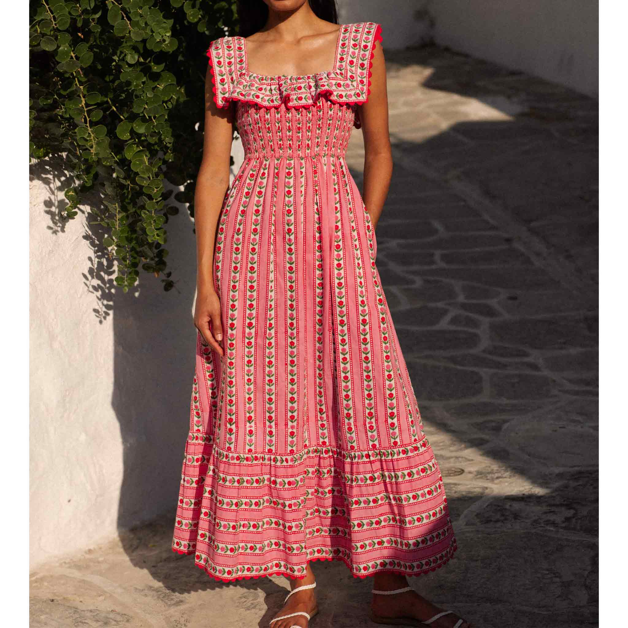 Carrie Dress in Alpine Rose