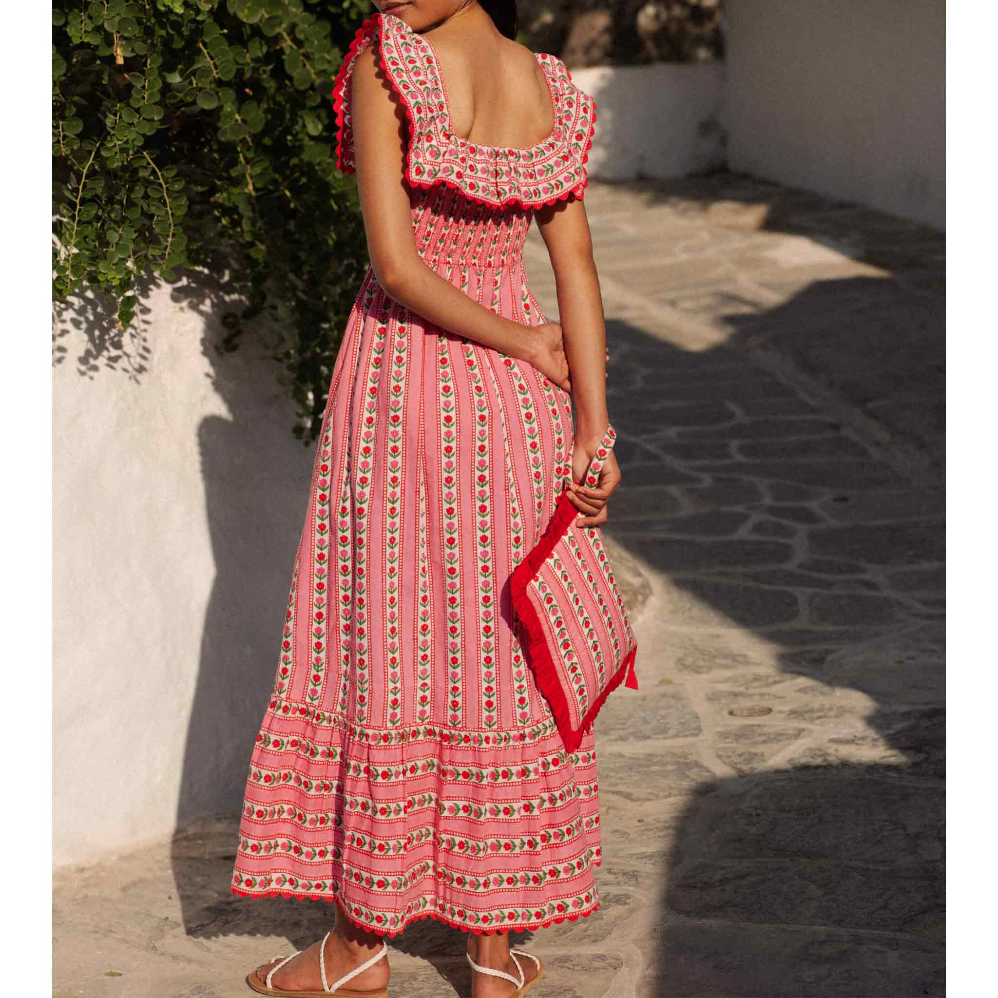 Carrie Dress in Alpine Rose