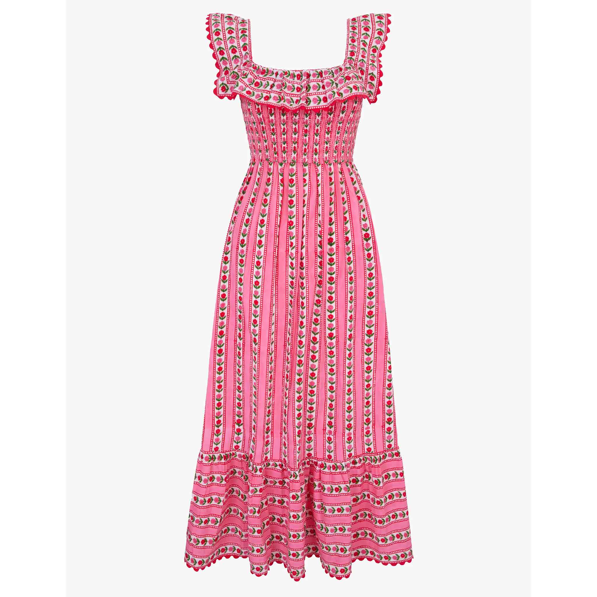 Carrie Dress in Alpine Rose