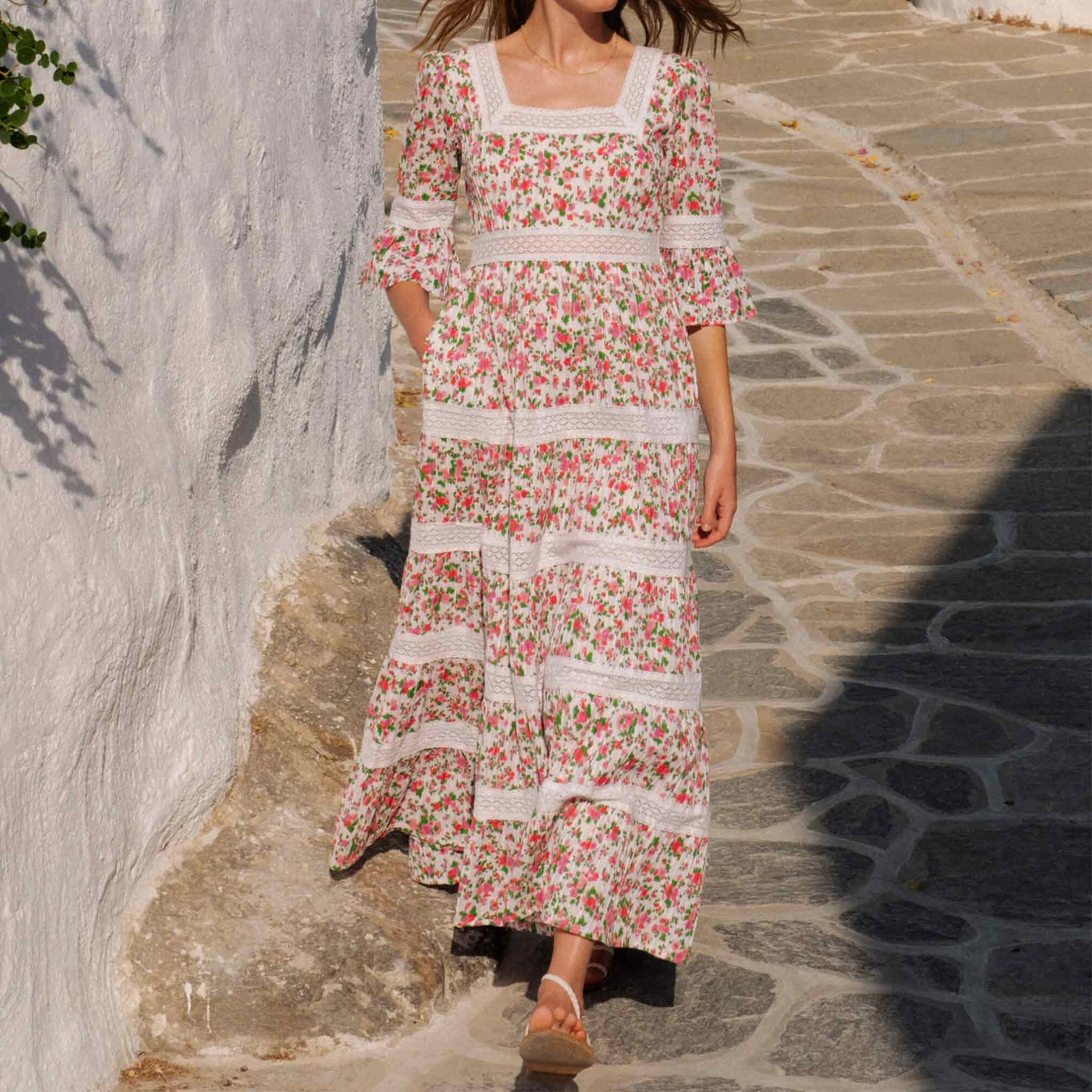 Celine Dress in French Ditsy