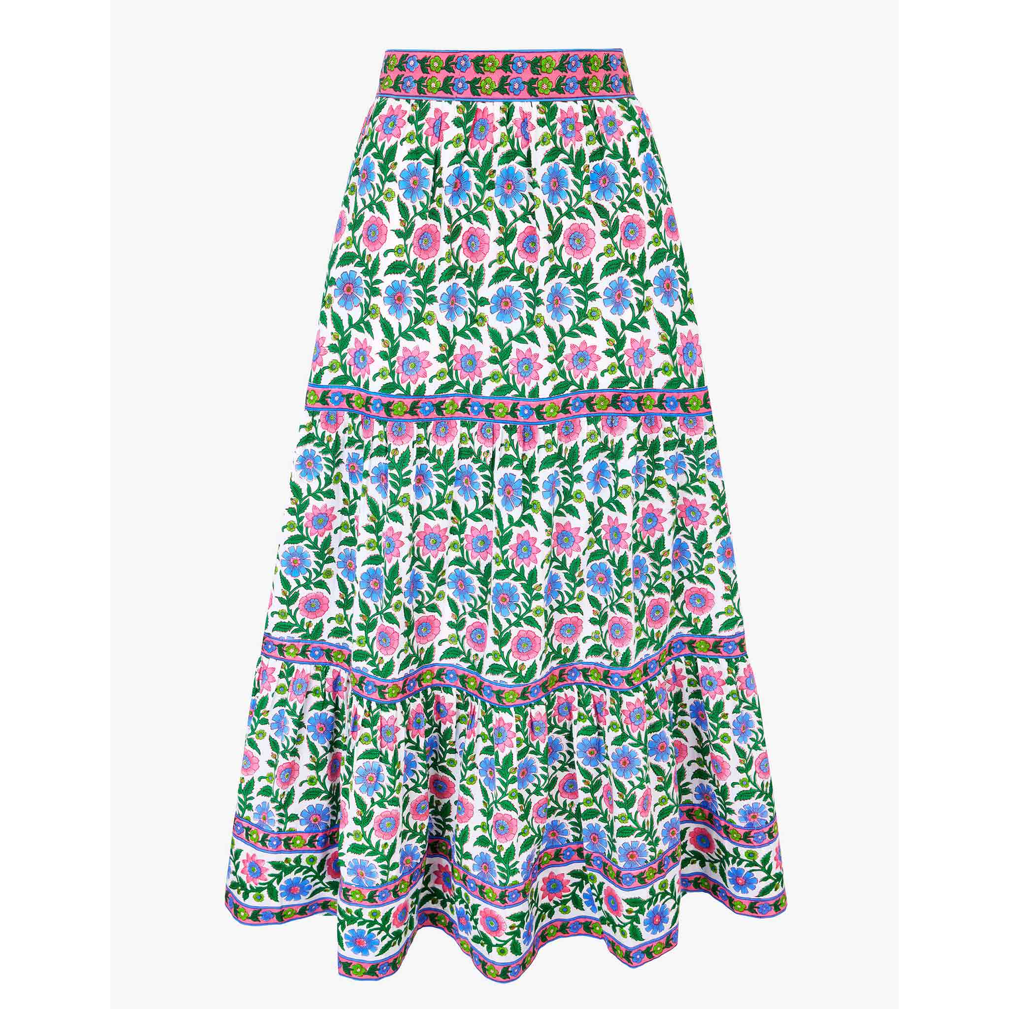 Fleur Skirt in Folk Border