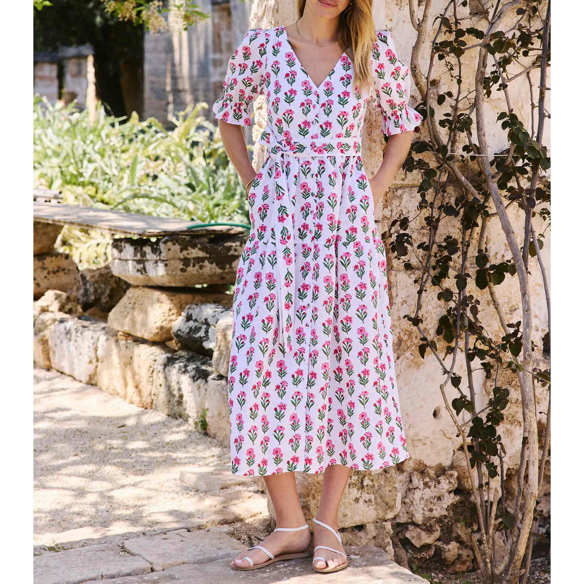 Francis Dress in Ruby Bloom