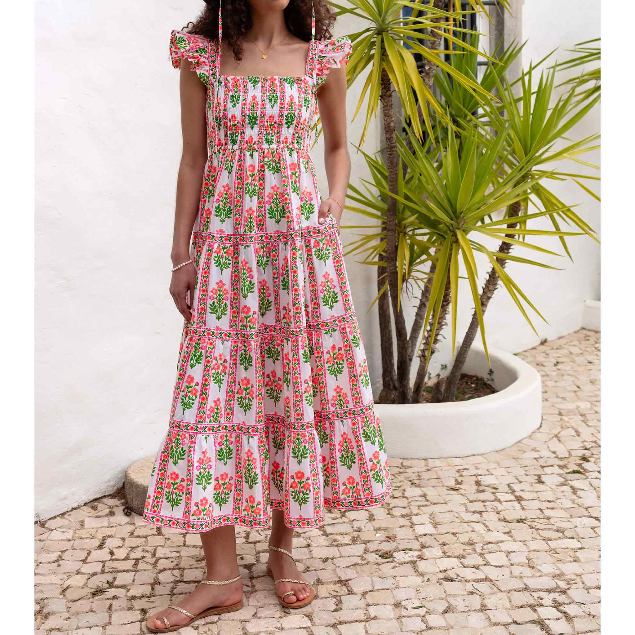 Jessica Dress in Neon Sunset