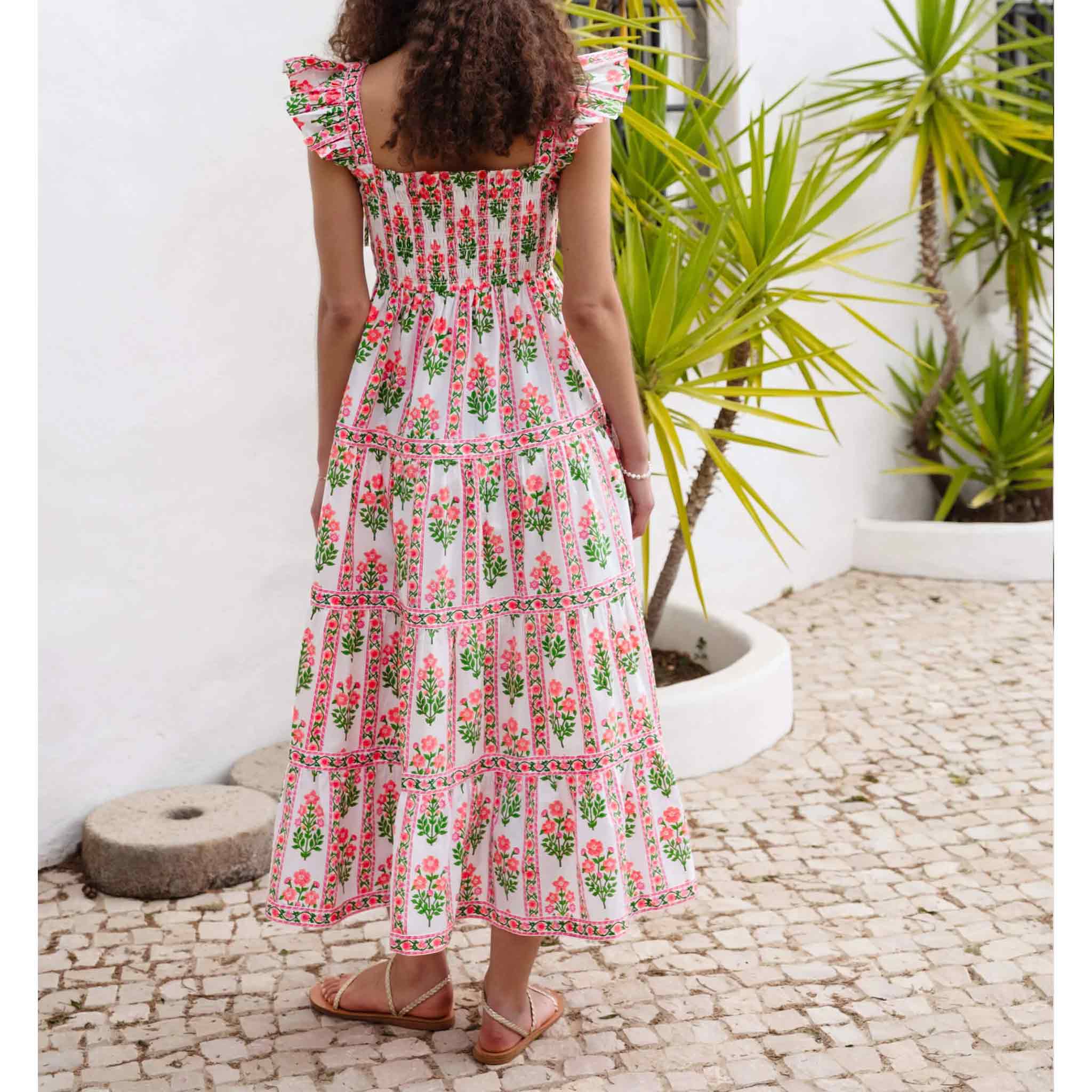 Jessica Dress in Neon Sunset