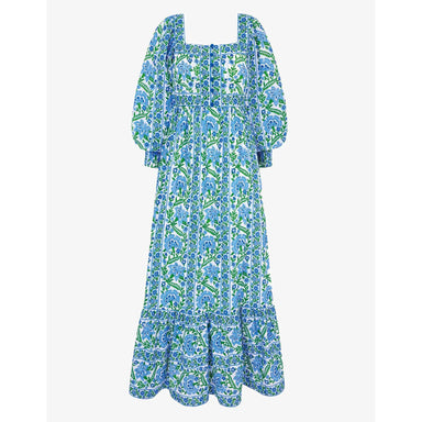 pink city prints lucia dress Pink City Prints Margarita Dress Blue / L