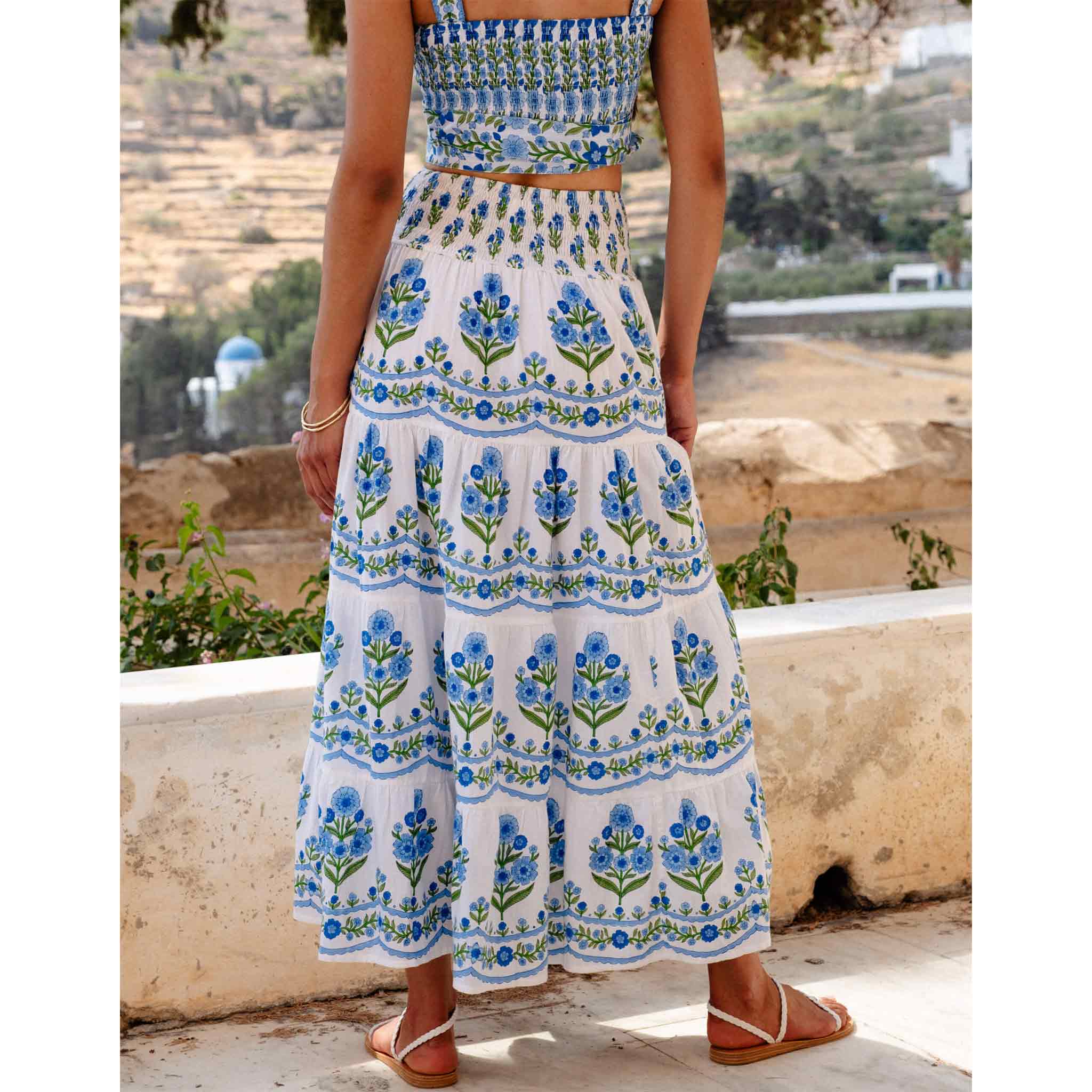 Rah Rah Skirt in Lapis Meadow