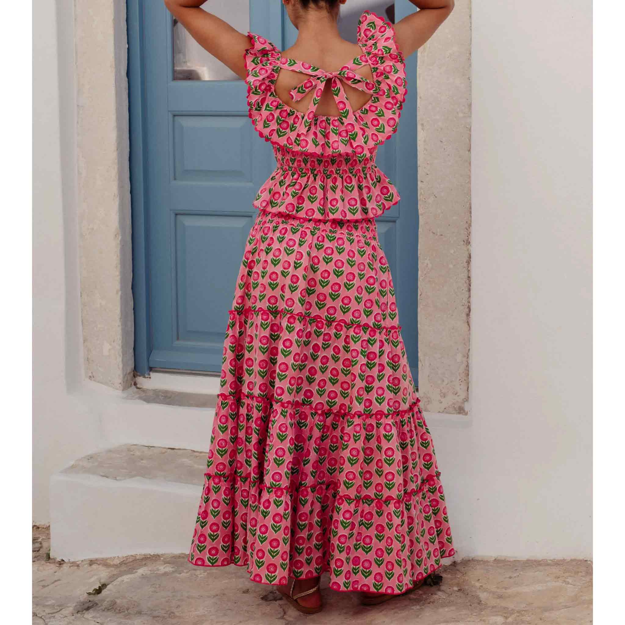 Rah Rah Skirt in Marigold Blush