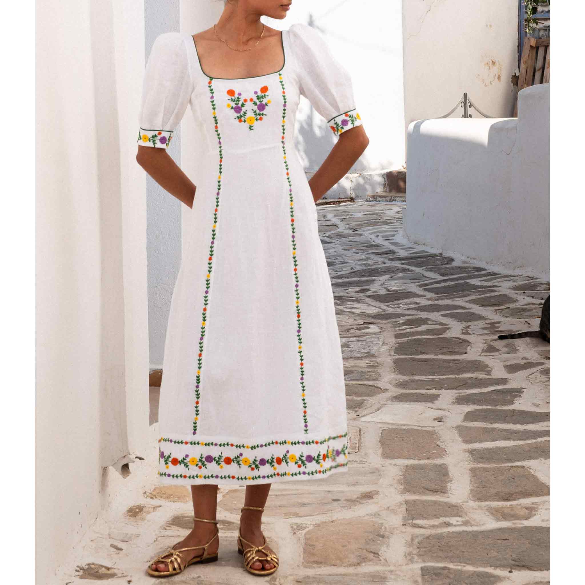 Sierra Dress in Vintage Daisy