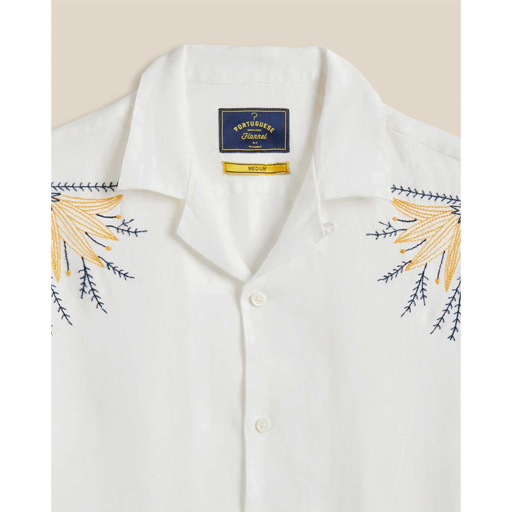 Bird & Flowers Embroidery Shirt