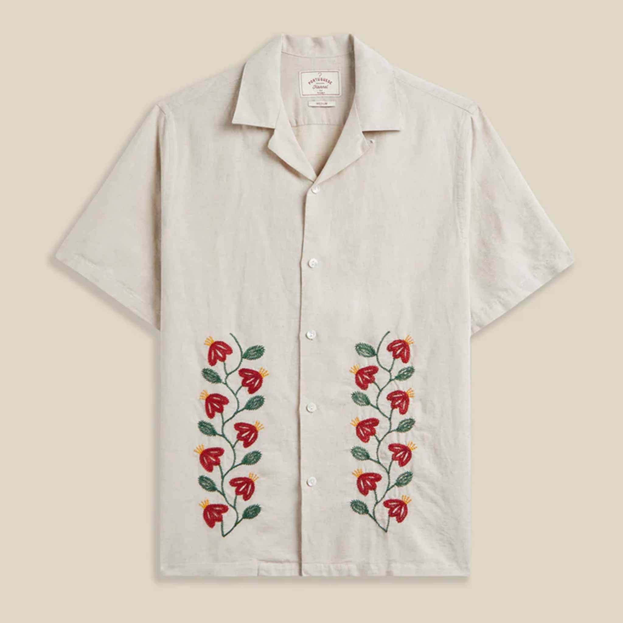 Branch Embroidery Shirt