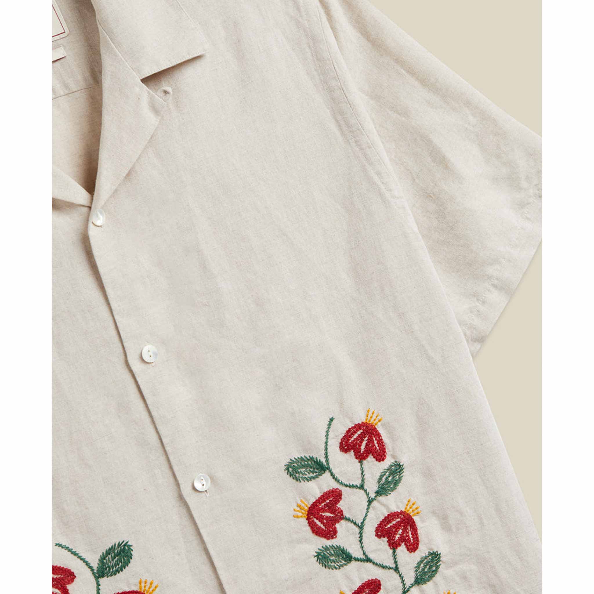Branch Embroidery Shirt