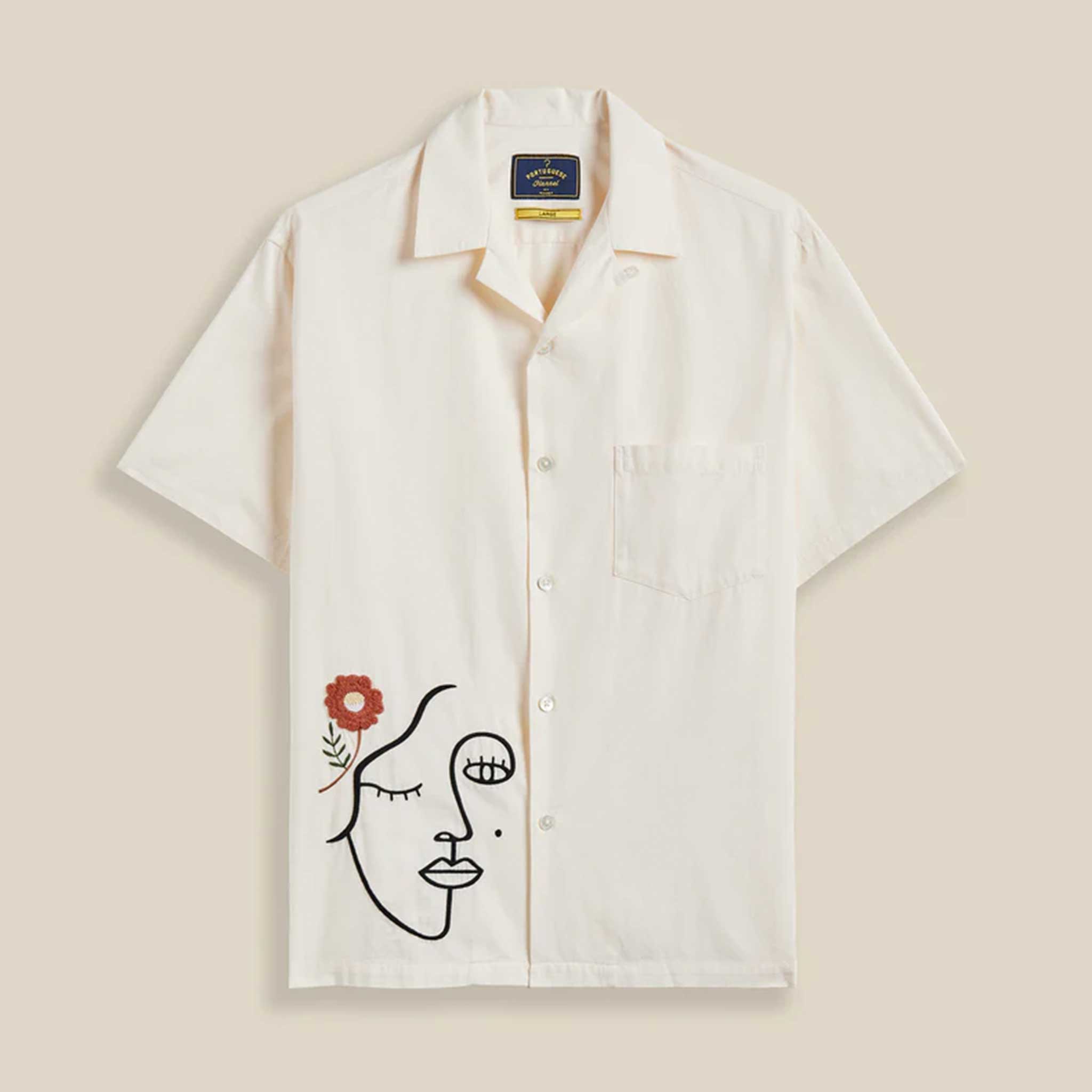 Face Embroidery Shirt