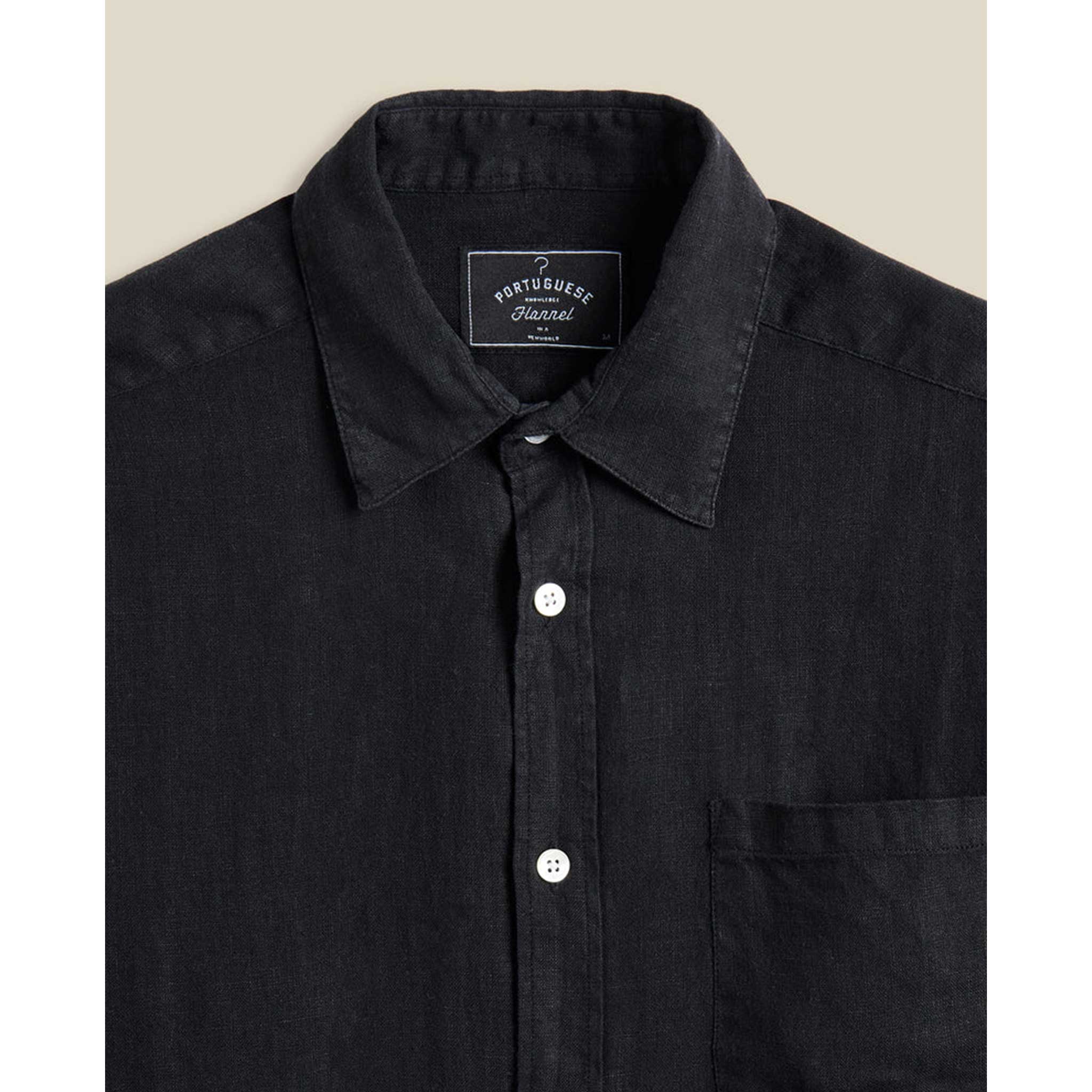 Linen Shirt in Black