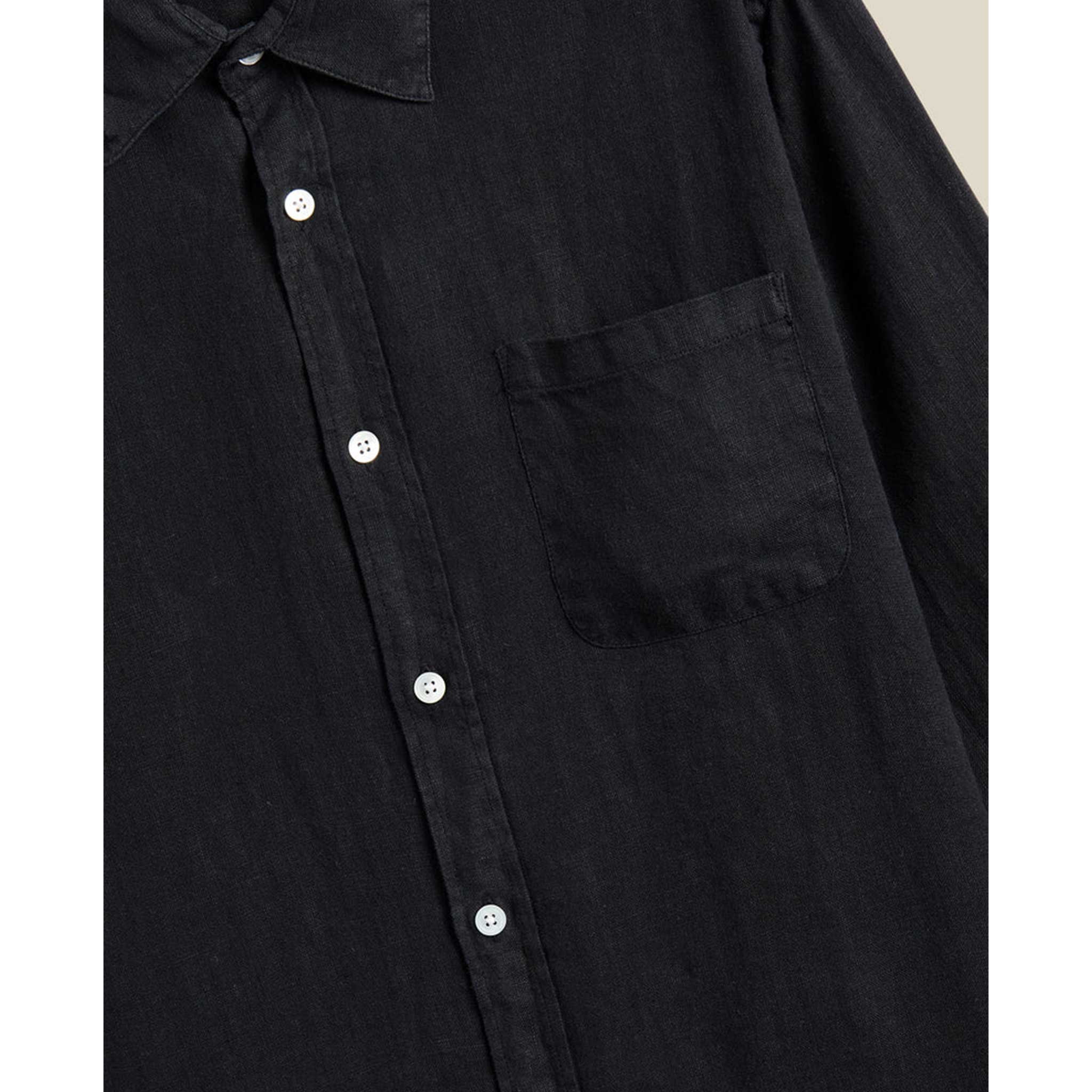 Linen Shirt in Black