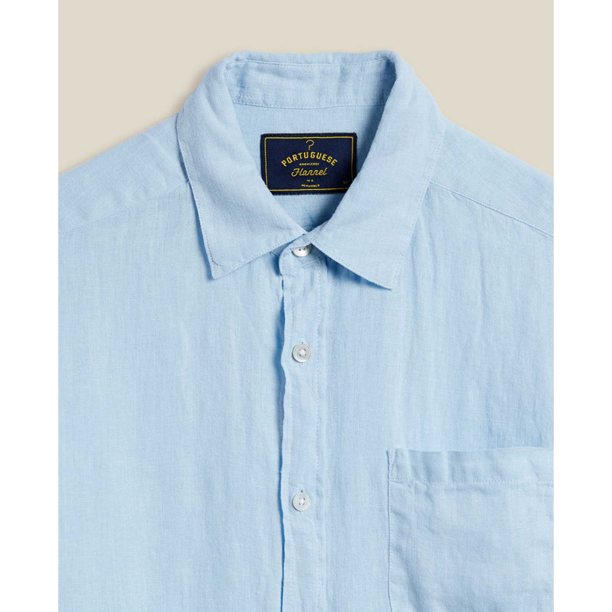 Linen Shirt in Sky Blue