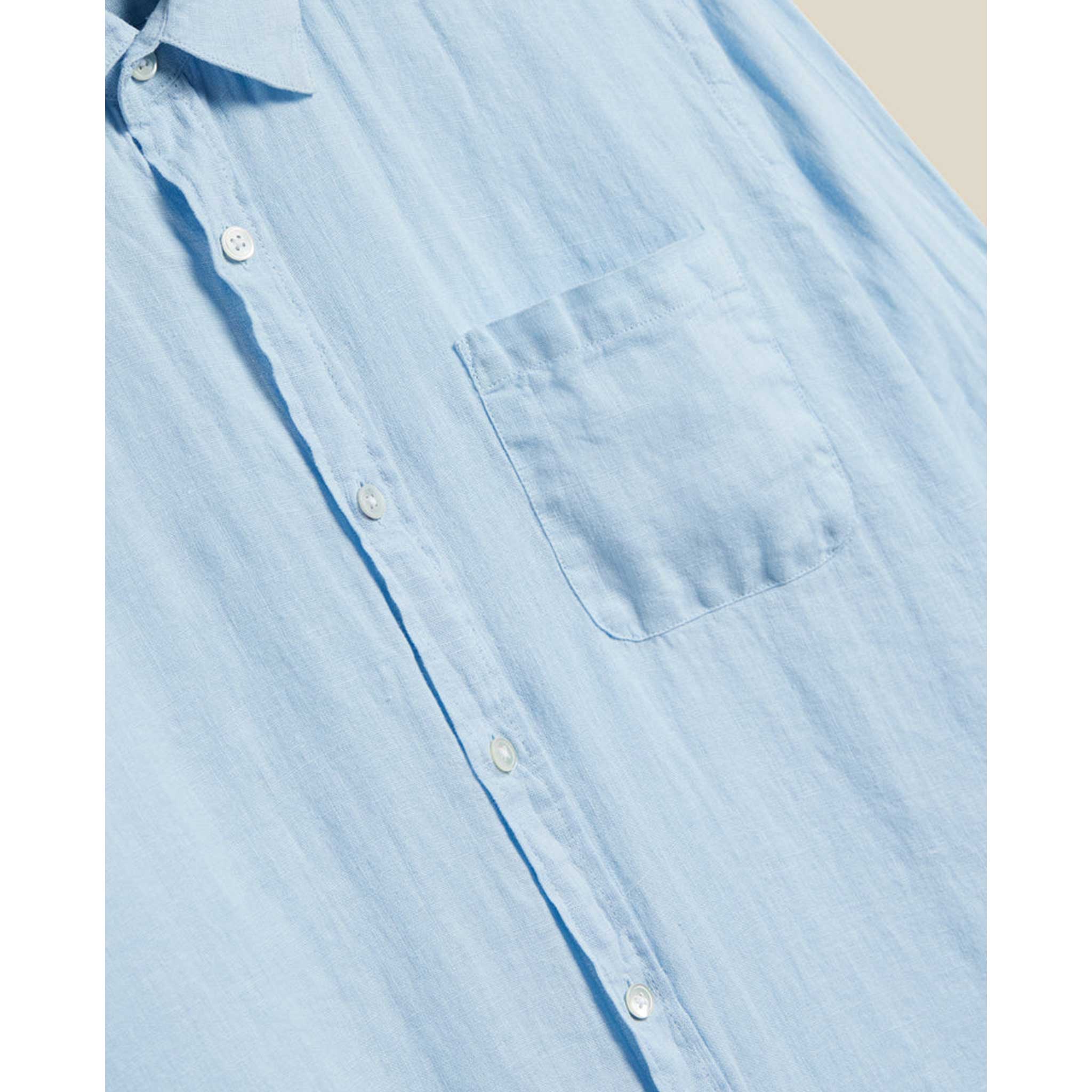 Linen Shirt in Sky Blue