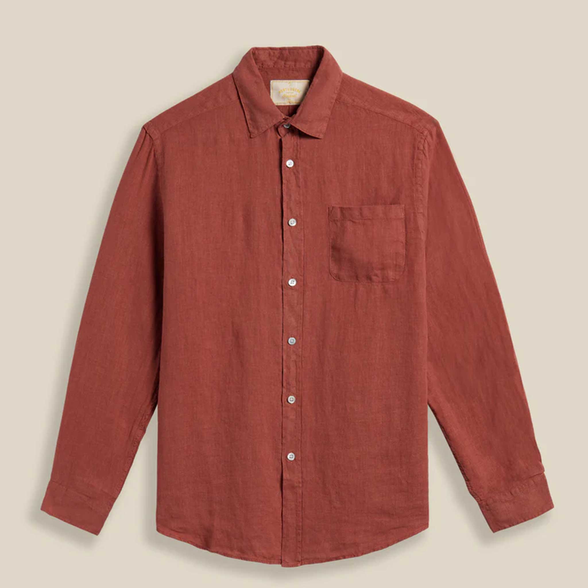 Linen Shirt in Terracota