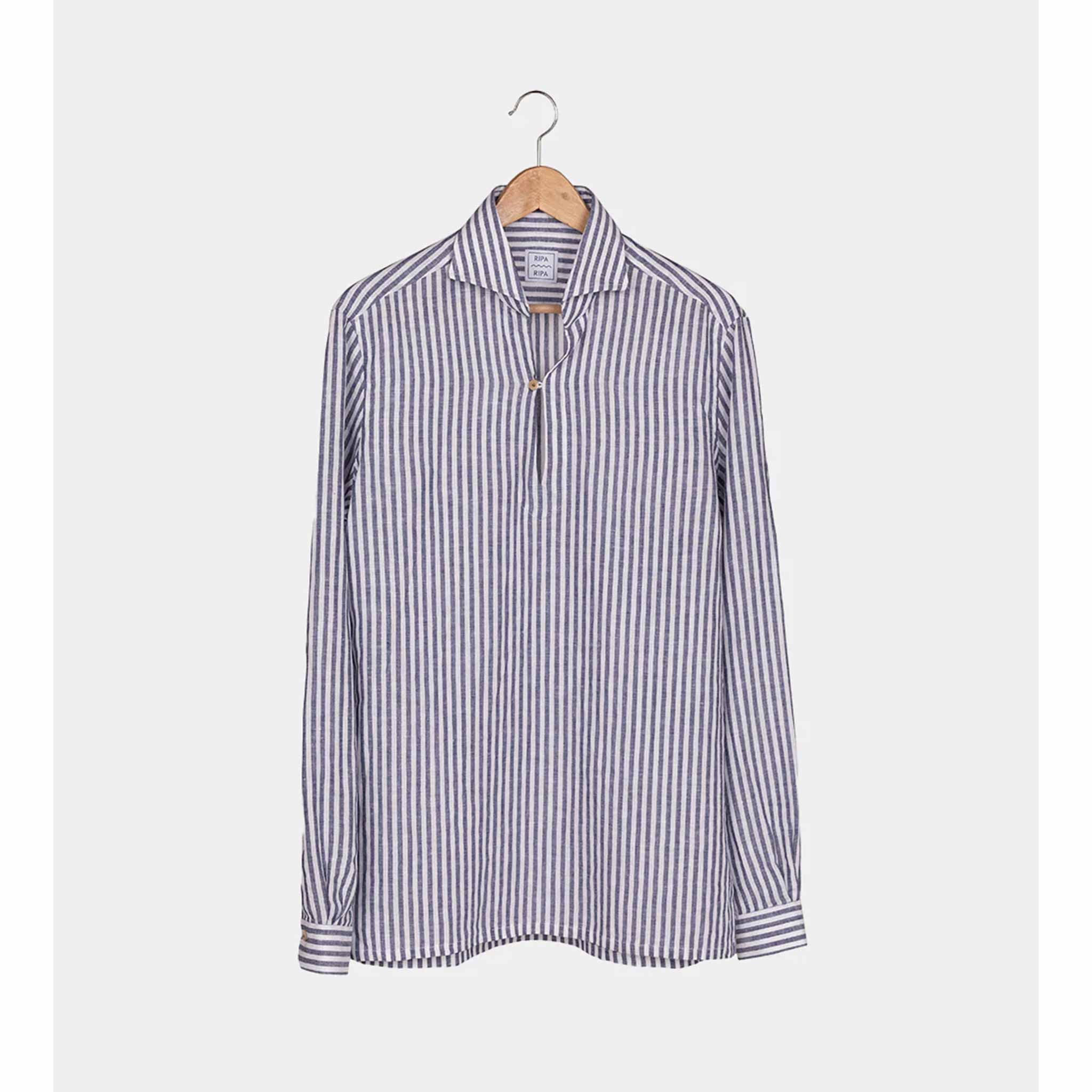 Capri Shirt in Blue Stripe