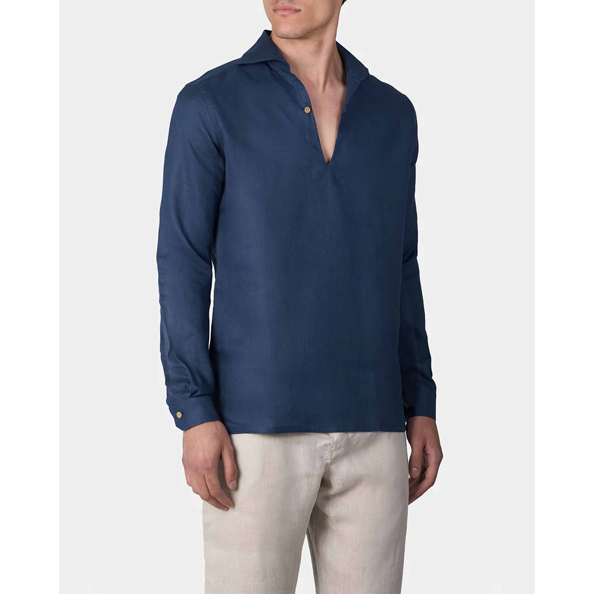 Capri Shirt in Navy