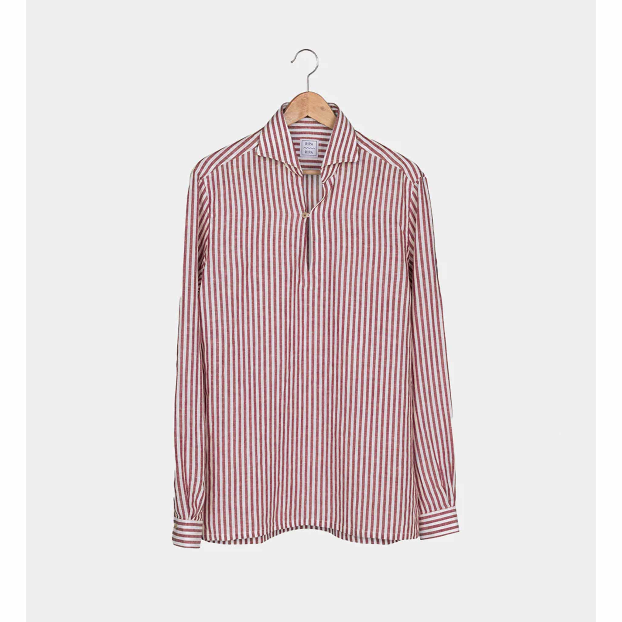Capri Shirt in Red Stripe
