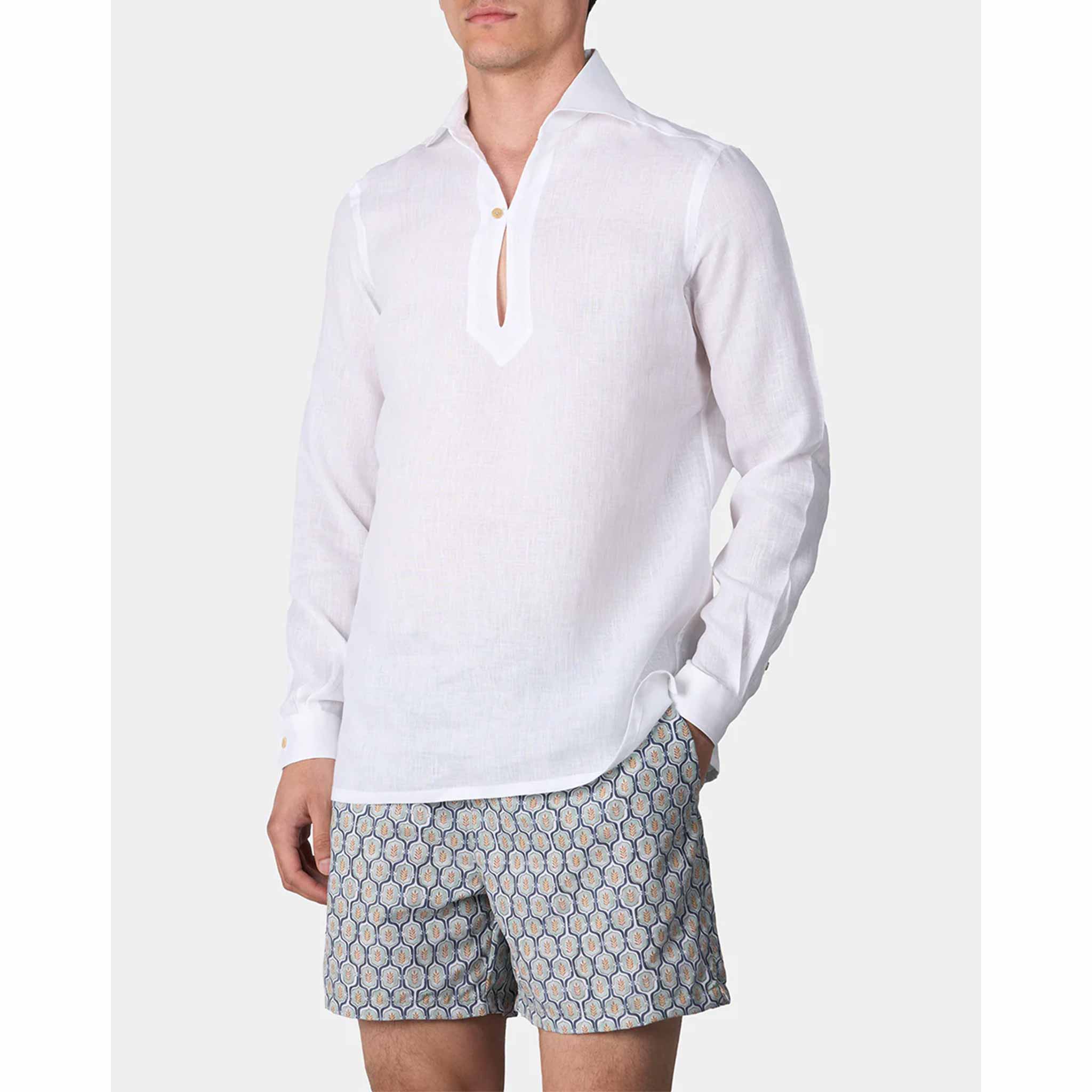 Capri Shirt in White