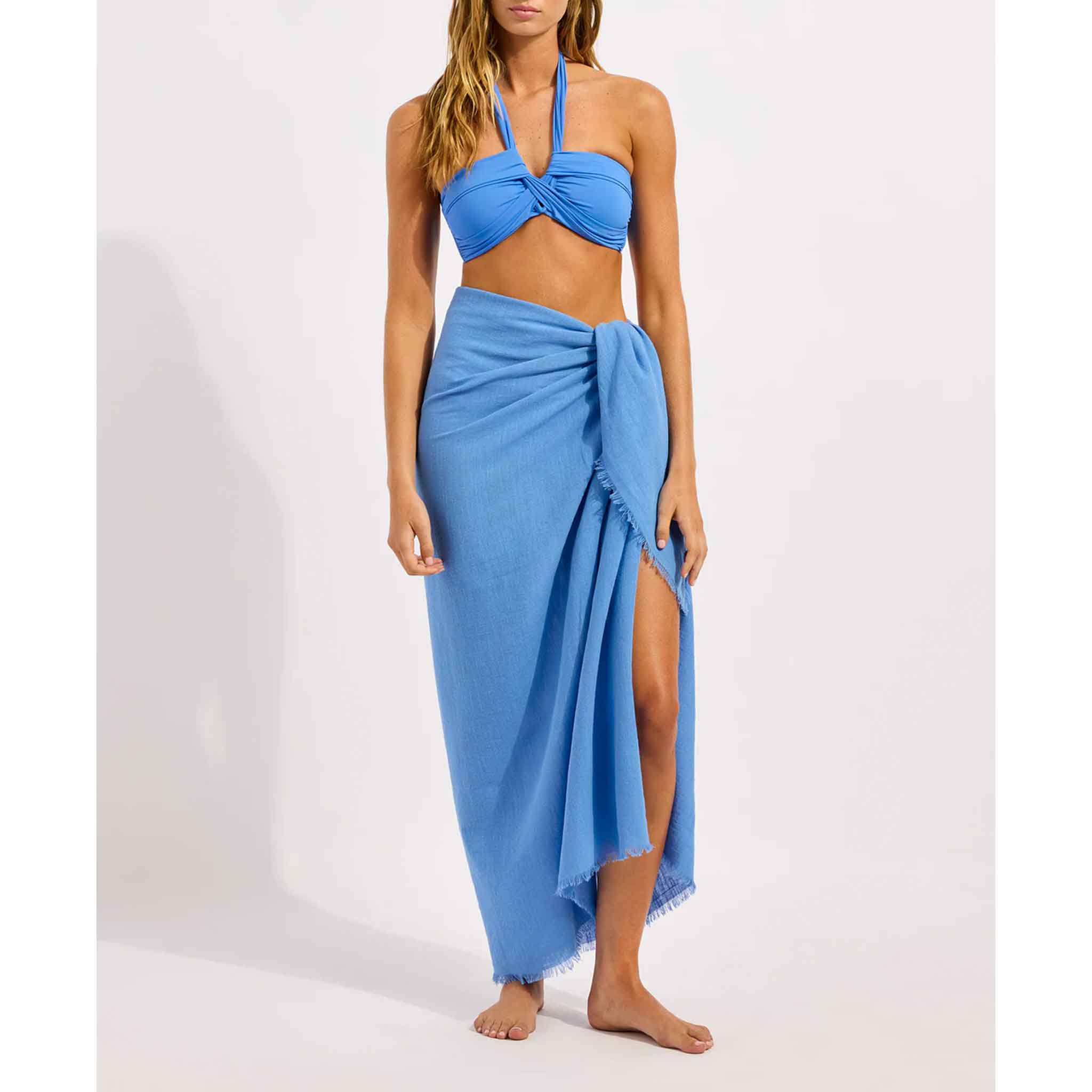 Textured Cotton Beach Wrap