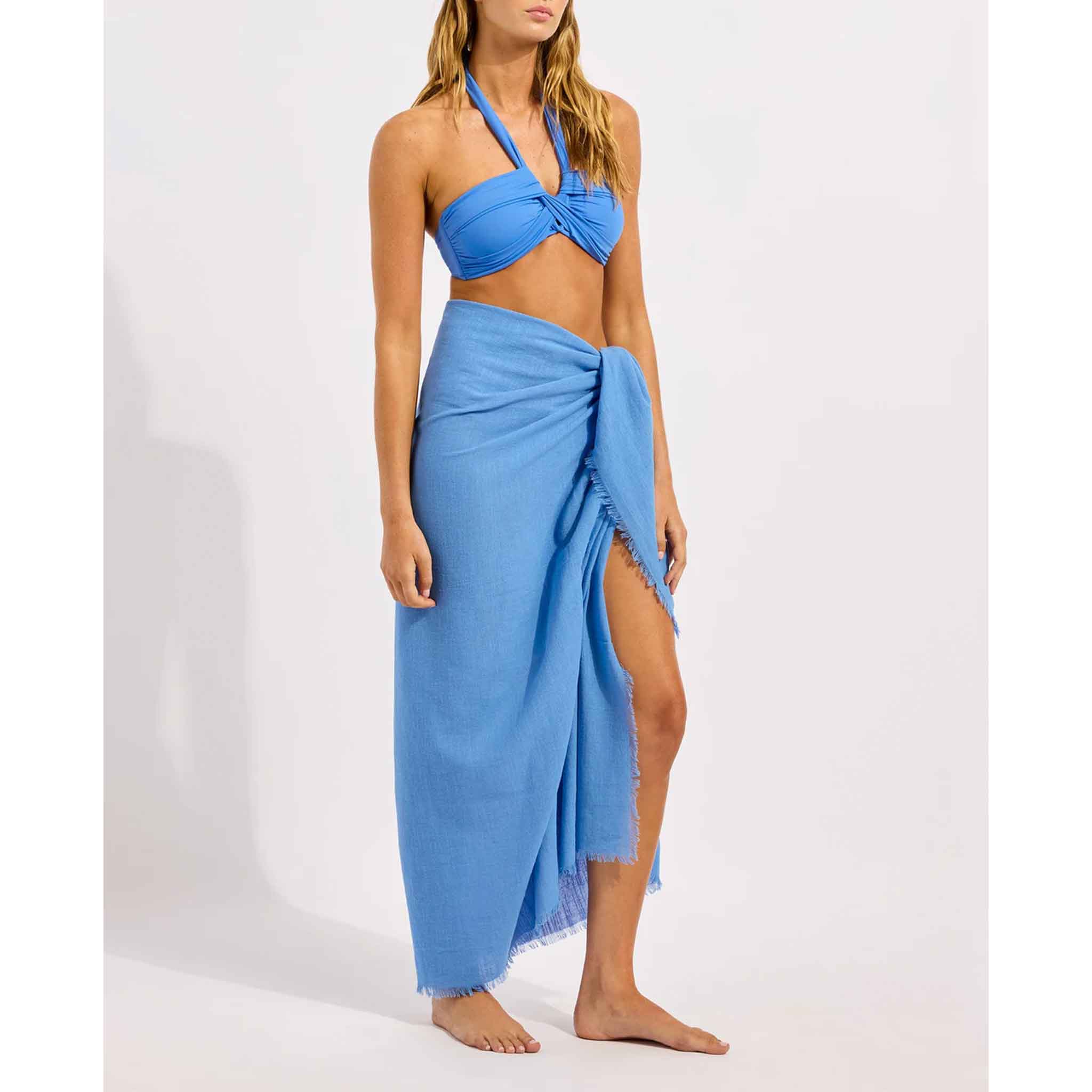 Textured Cotton Beach Wrap