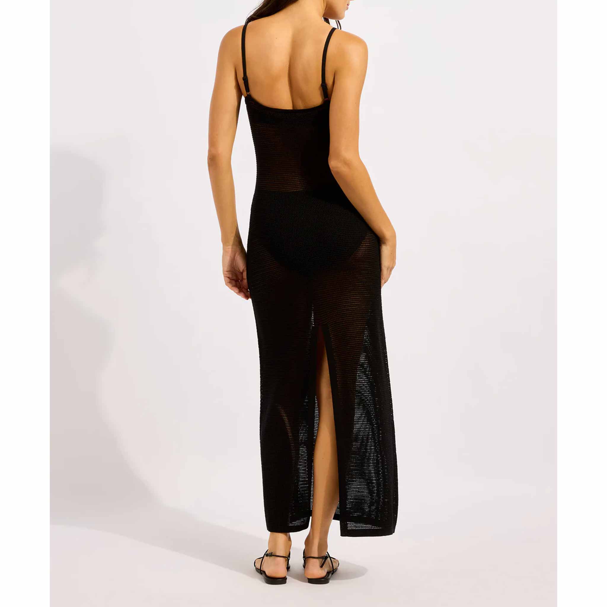 Crew Neck Maxi Knit Dress