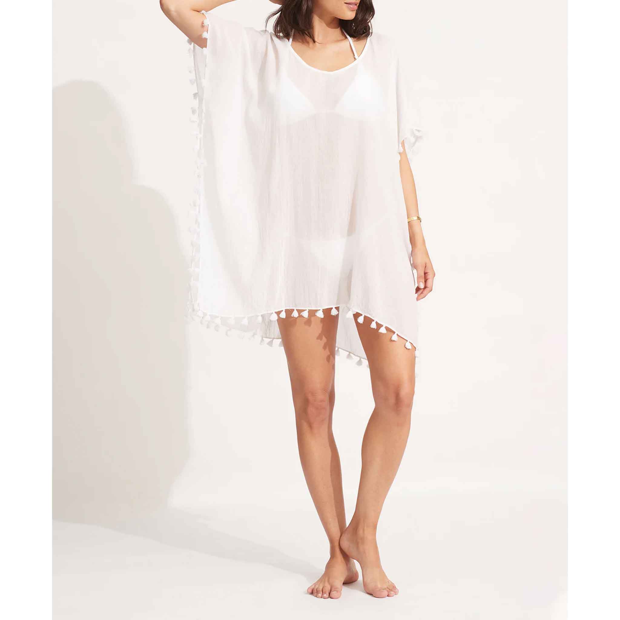 Midi Amnesia Kaftan in White