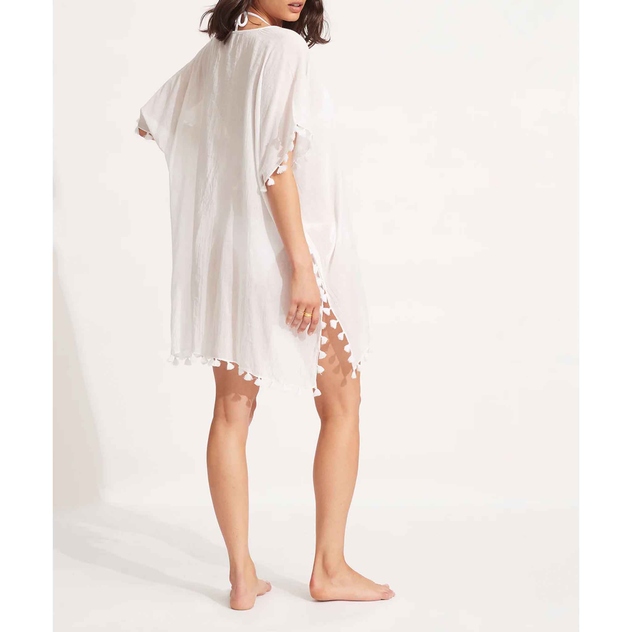 Midi Amnesia Kaftan in White