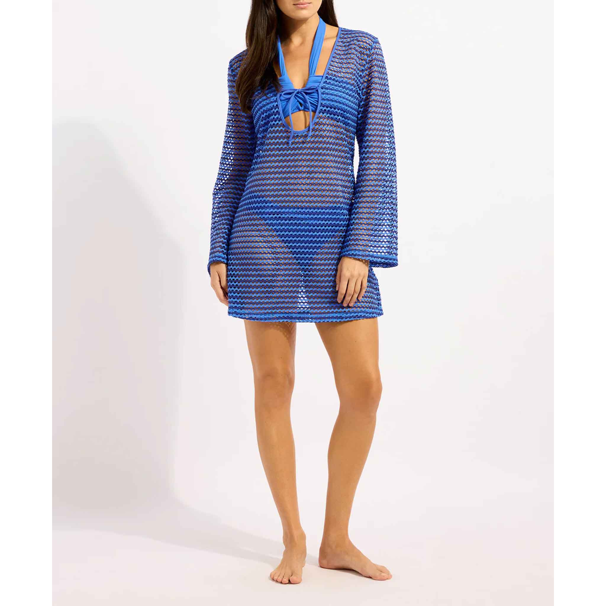 Mesh Effect Cover Up in Sapphire