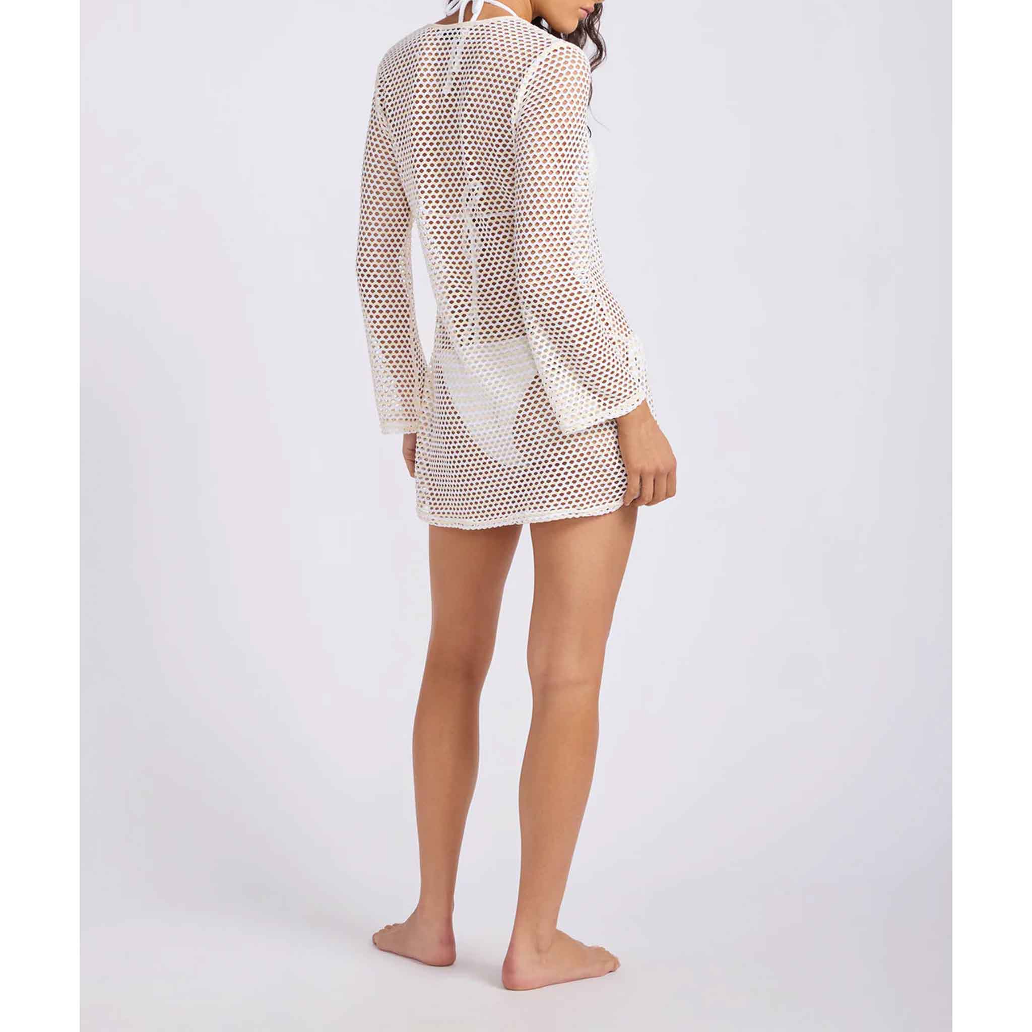 Mesh Effect Cover Up in Ecru