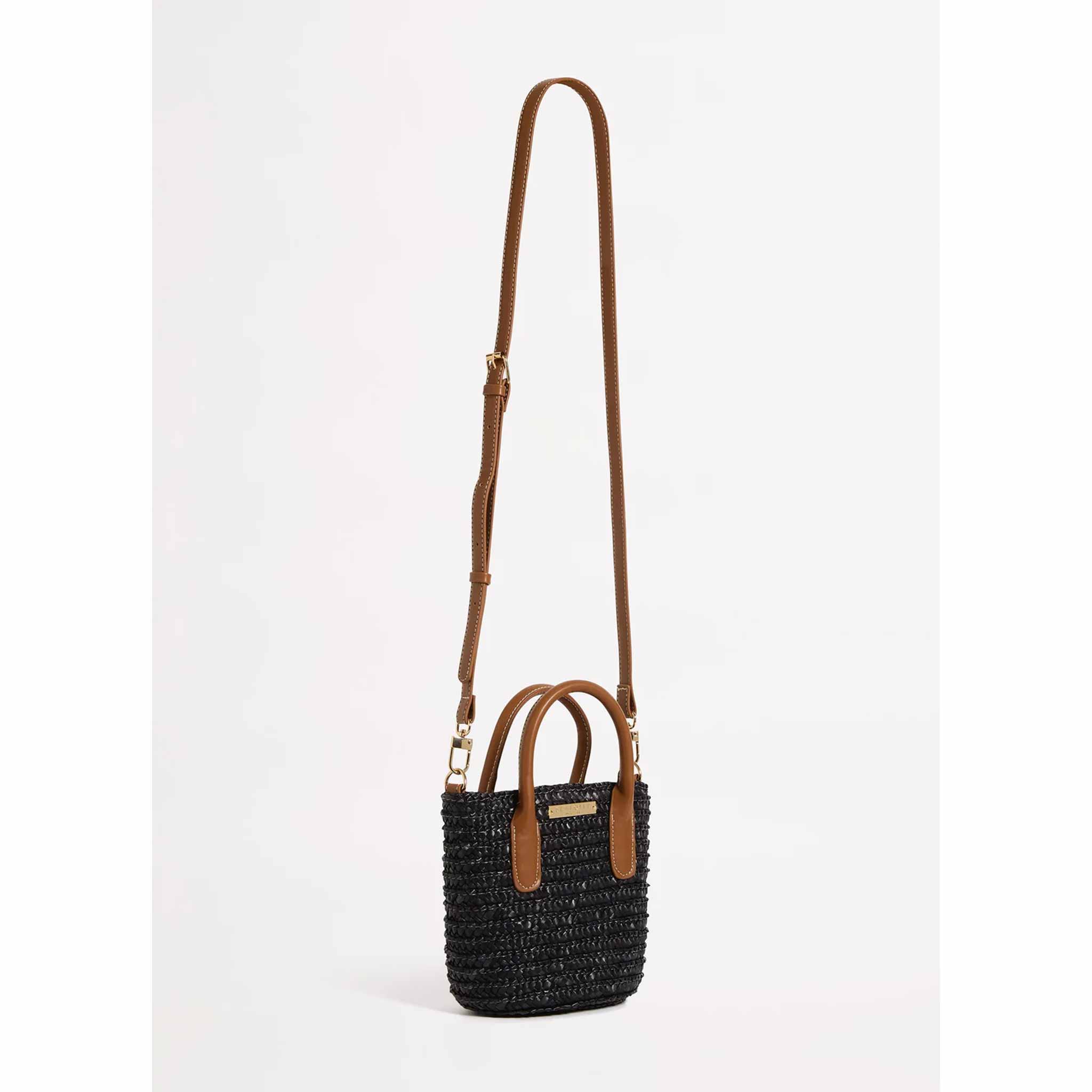 Micro Tote Bag in Black