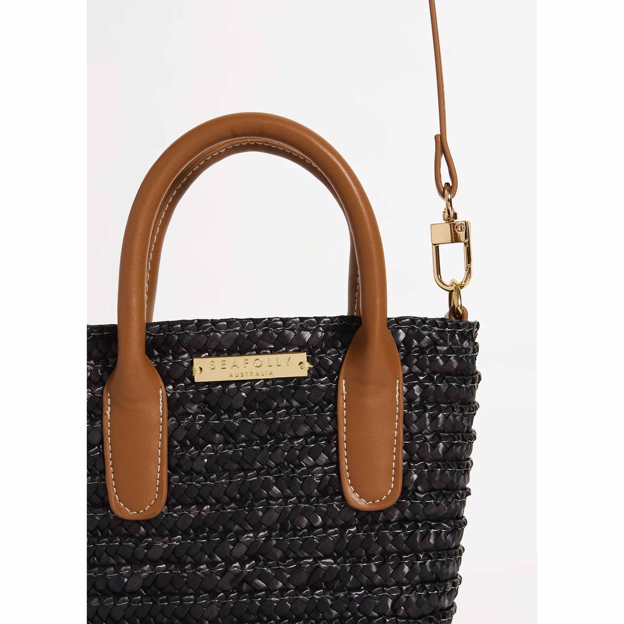 Micro Tote Bag in Black