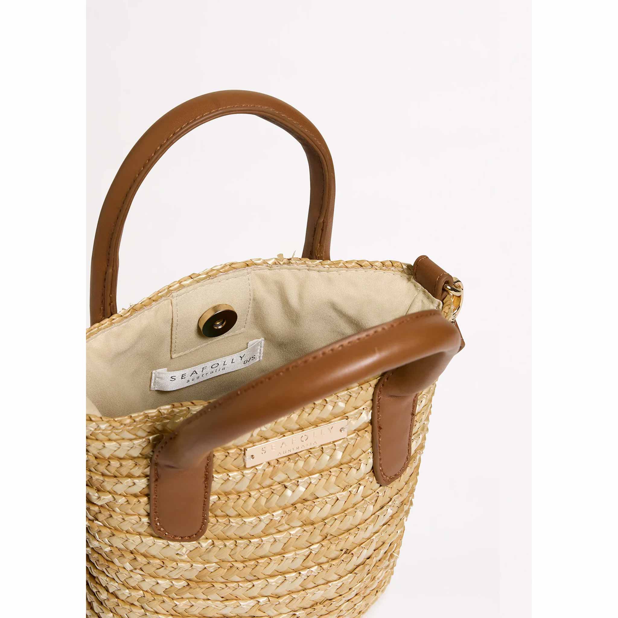 Micro Tote Bag in Natural