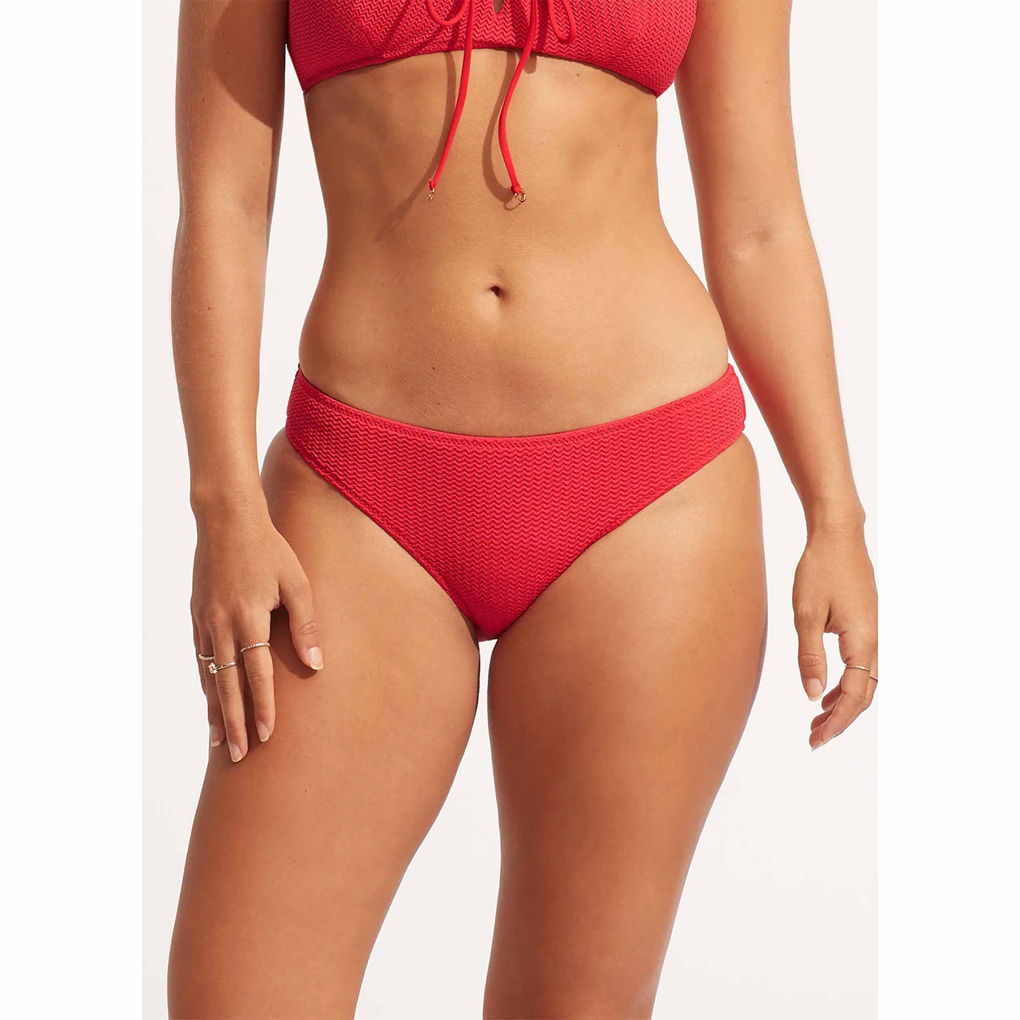 Sea Dive Hipster Pant in Chilli Red