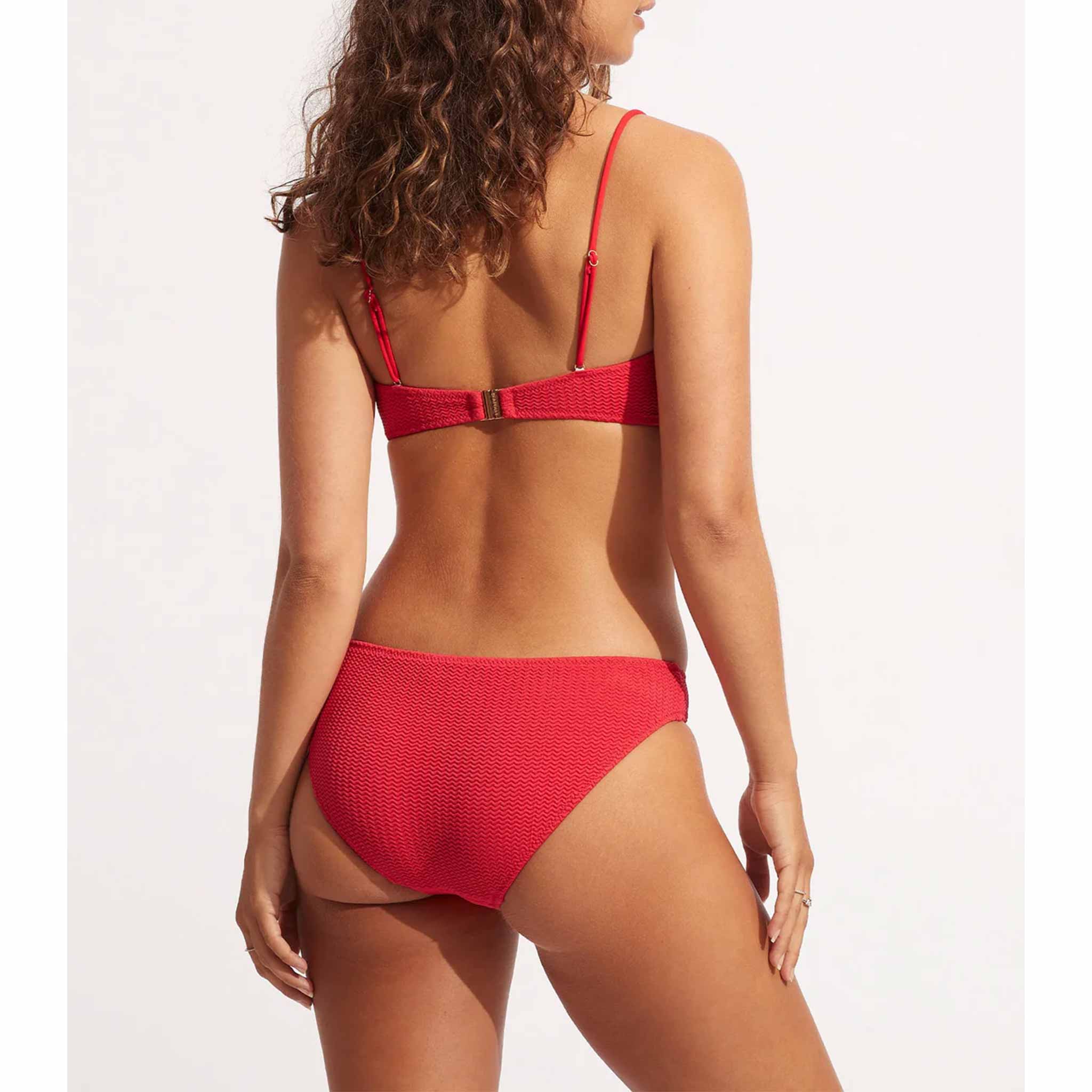Sea Dive Hipster Pant in Chilli Red