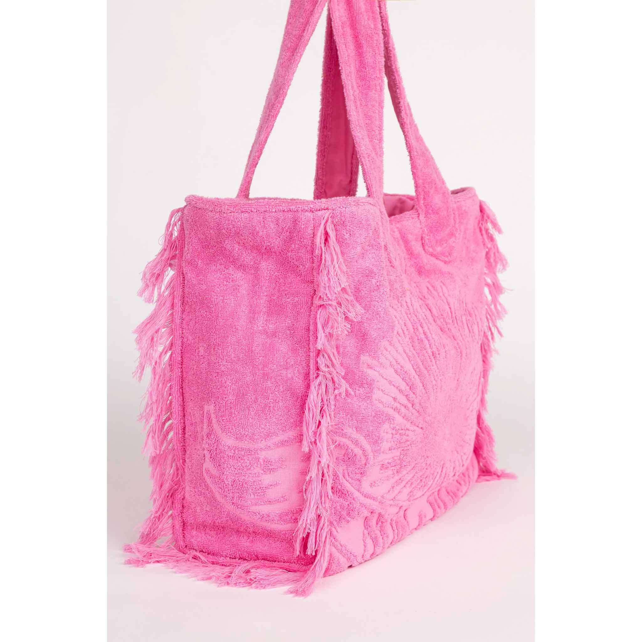 Terry Beach Bag in Bubblegum