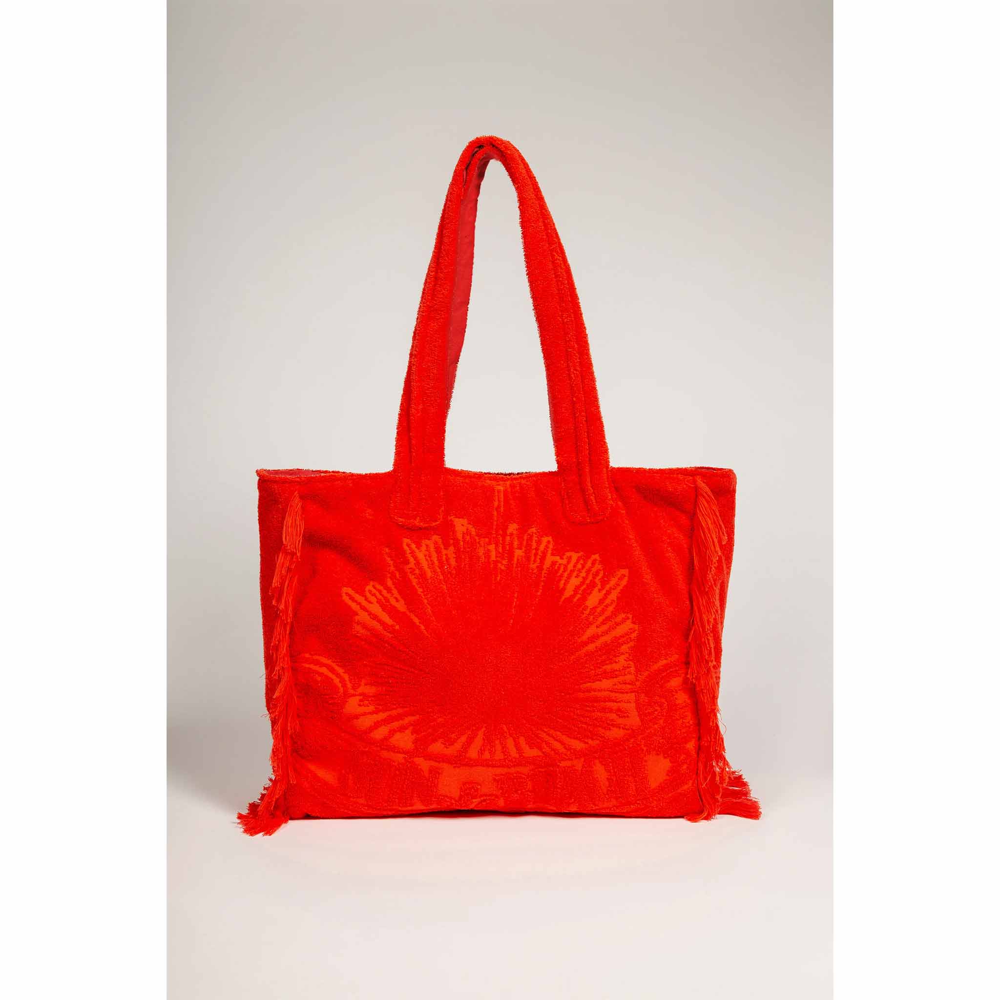 Terry Beach Bag in Orange