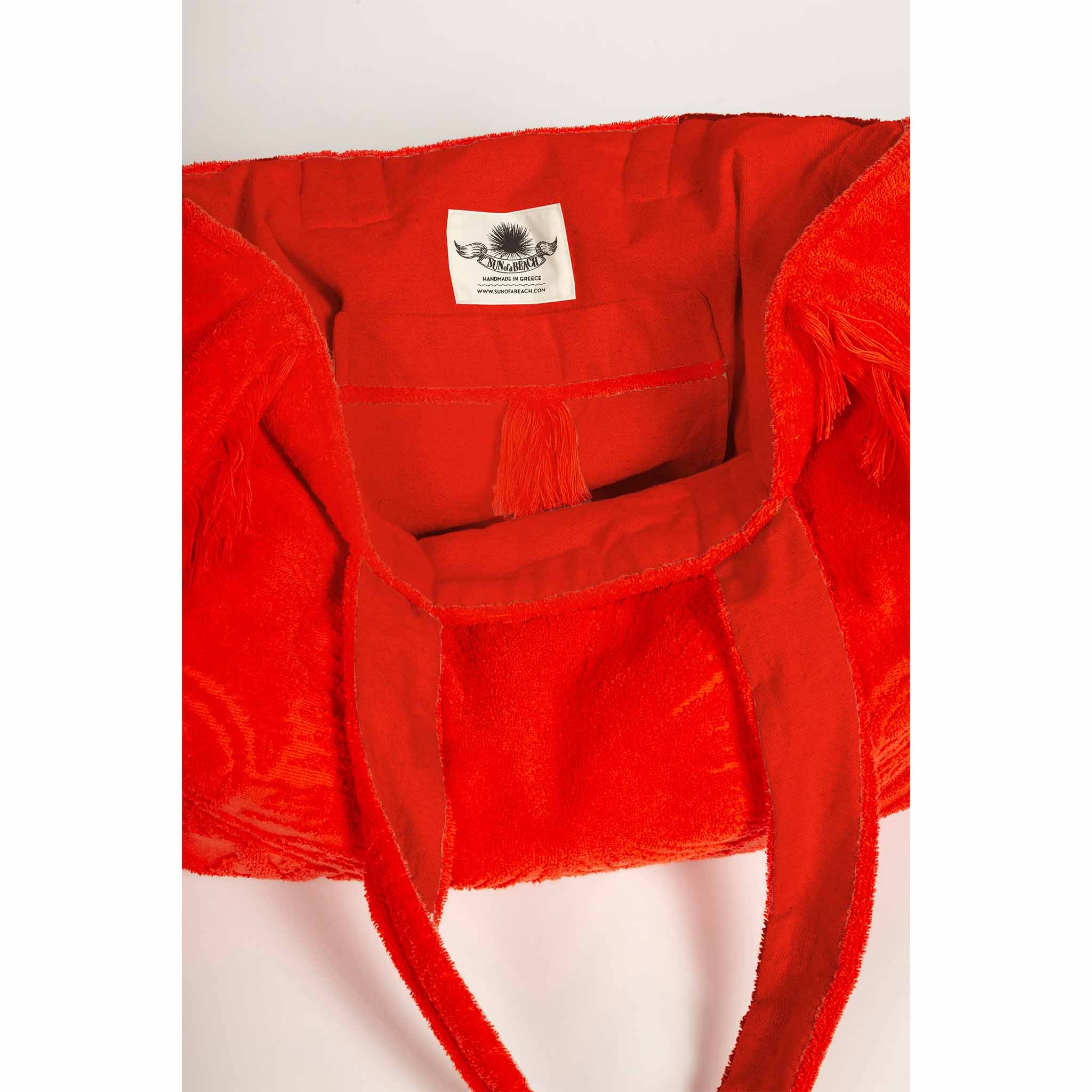 Terry Beach Bag in Orange