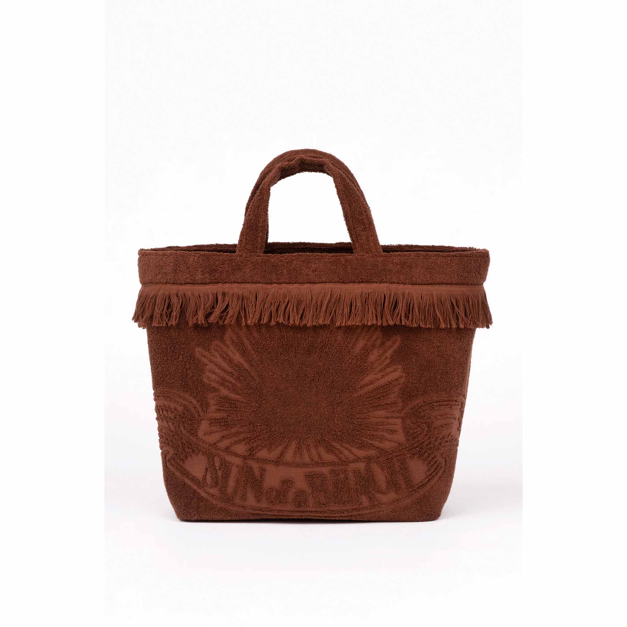 Oversized Beach Bag in Cacoa
