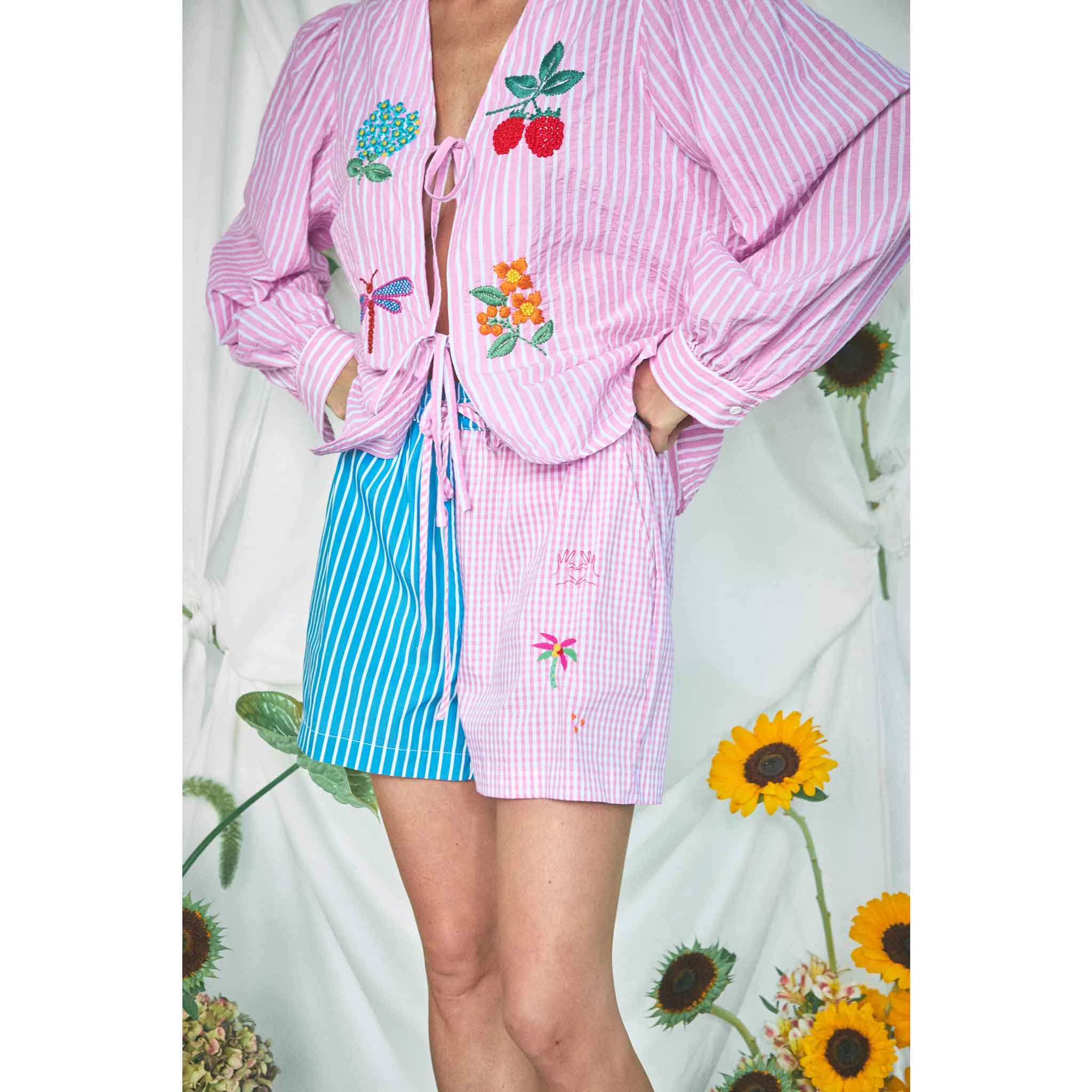 Newport Shorts in Blue/Pink