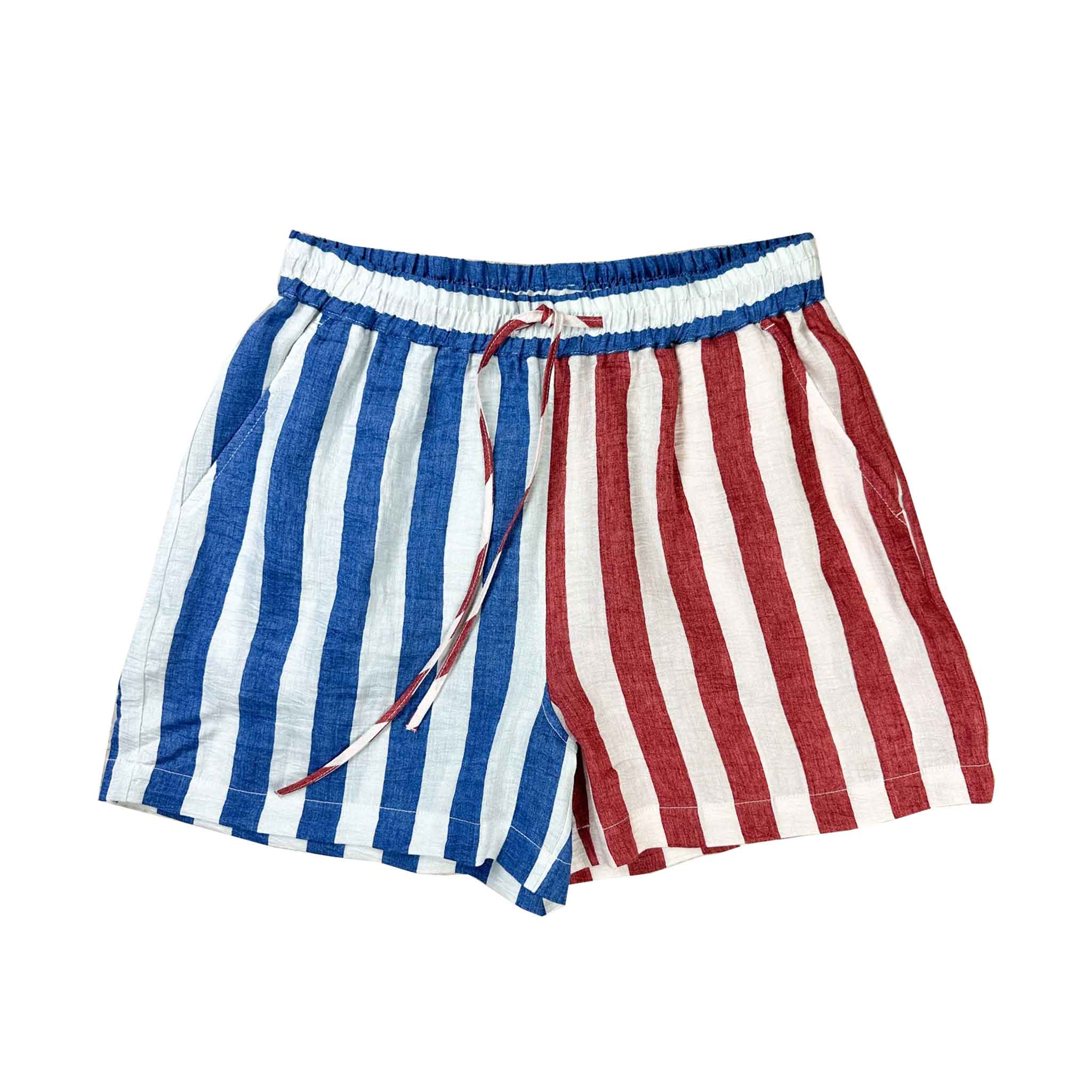 Newport Shorts in Blue/Red