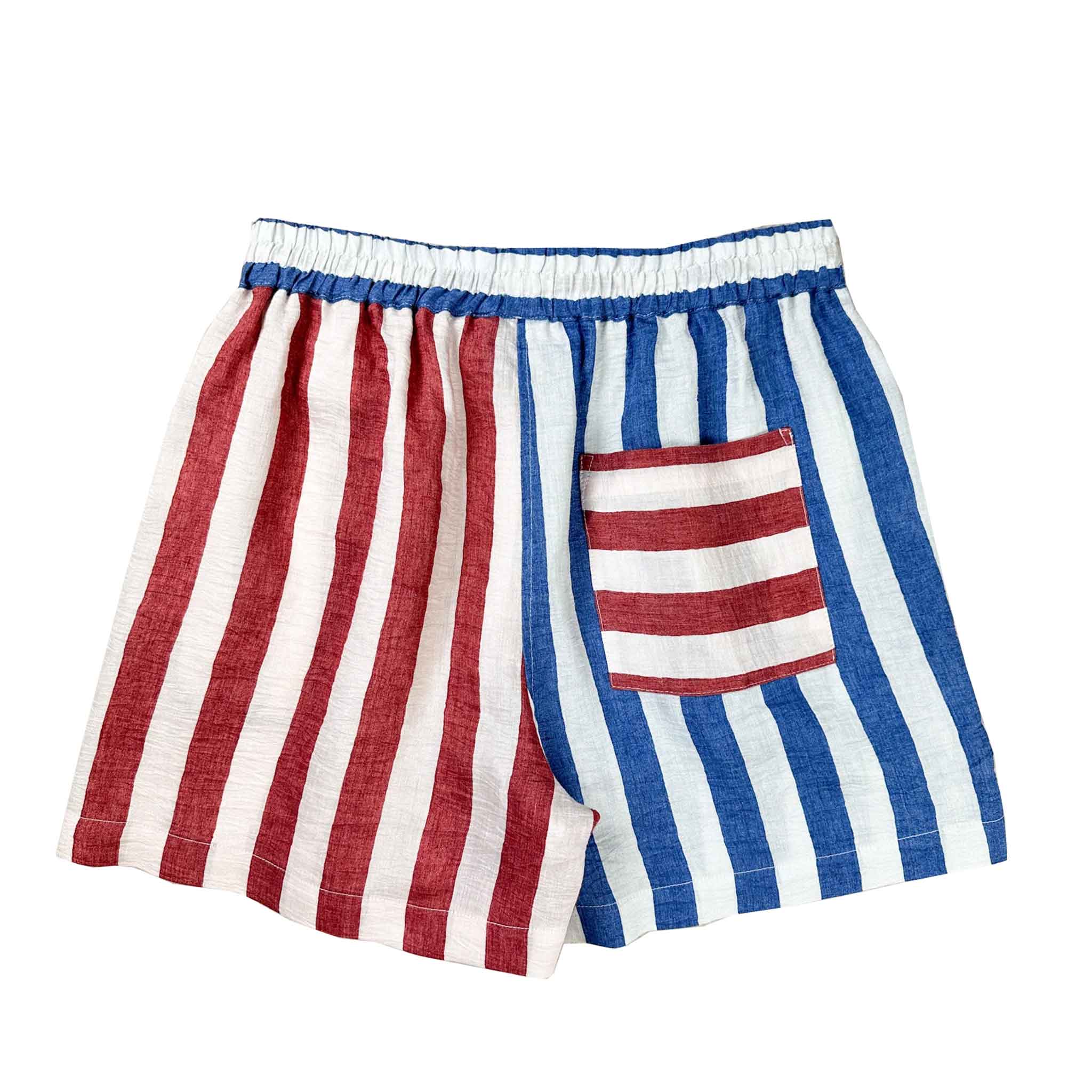 Newport Shorts in Blue/Red