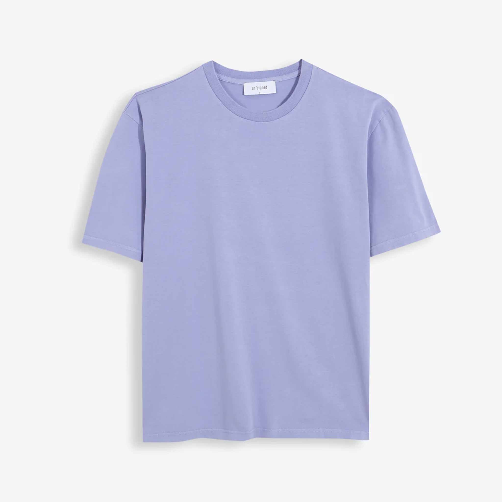 Basic T Shirt in Bleached Denim