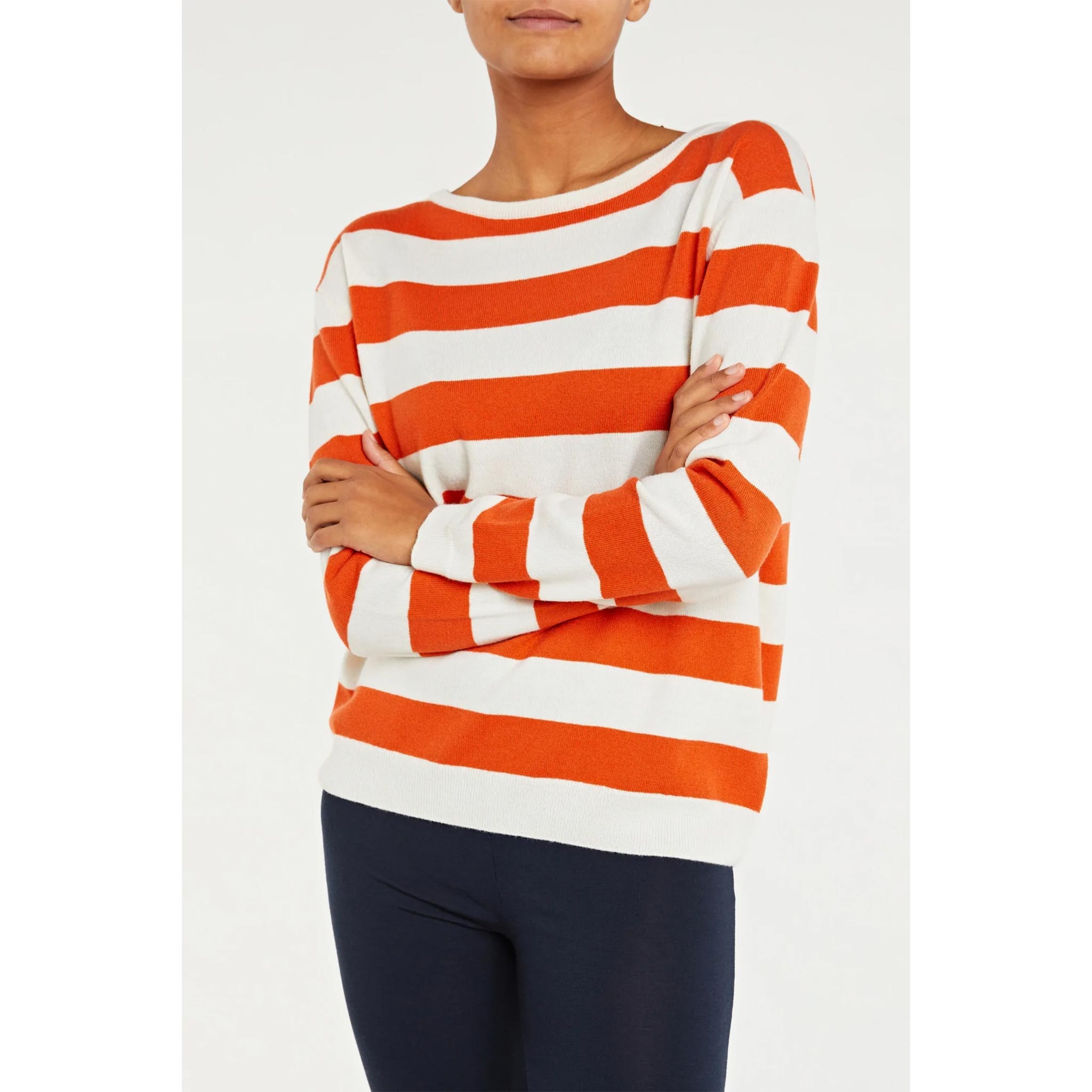 Gullholmen Crewneck Sweater in Orange
